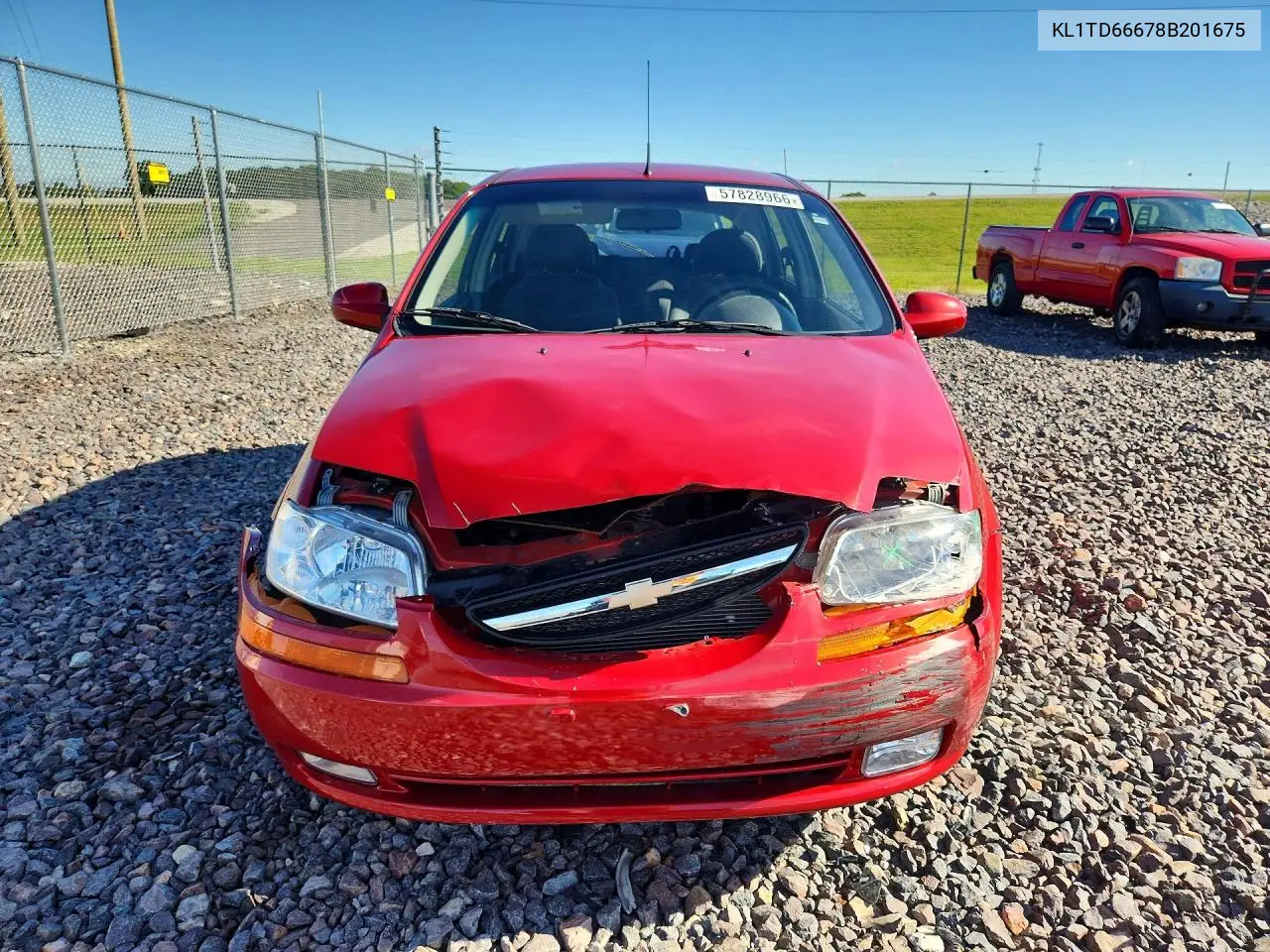 2008 Chevrolet Aveo Base VIN: KL1TD66678B201675 Lot: 57828966
