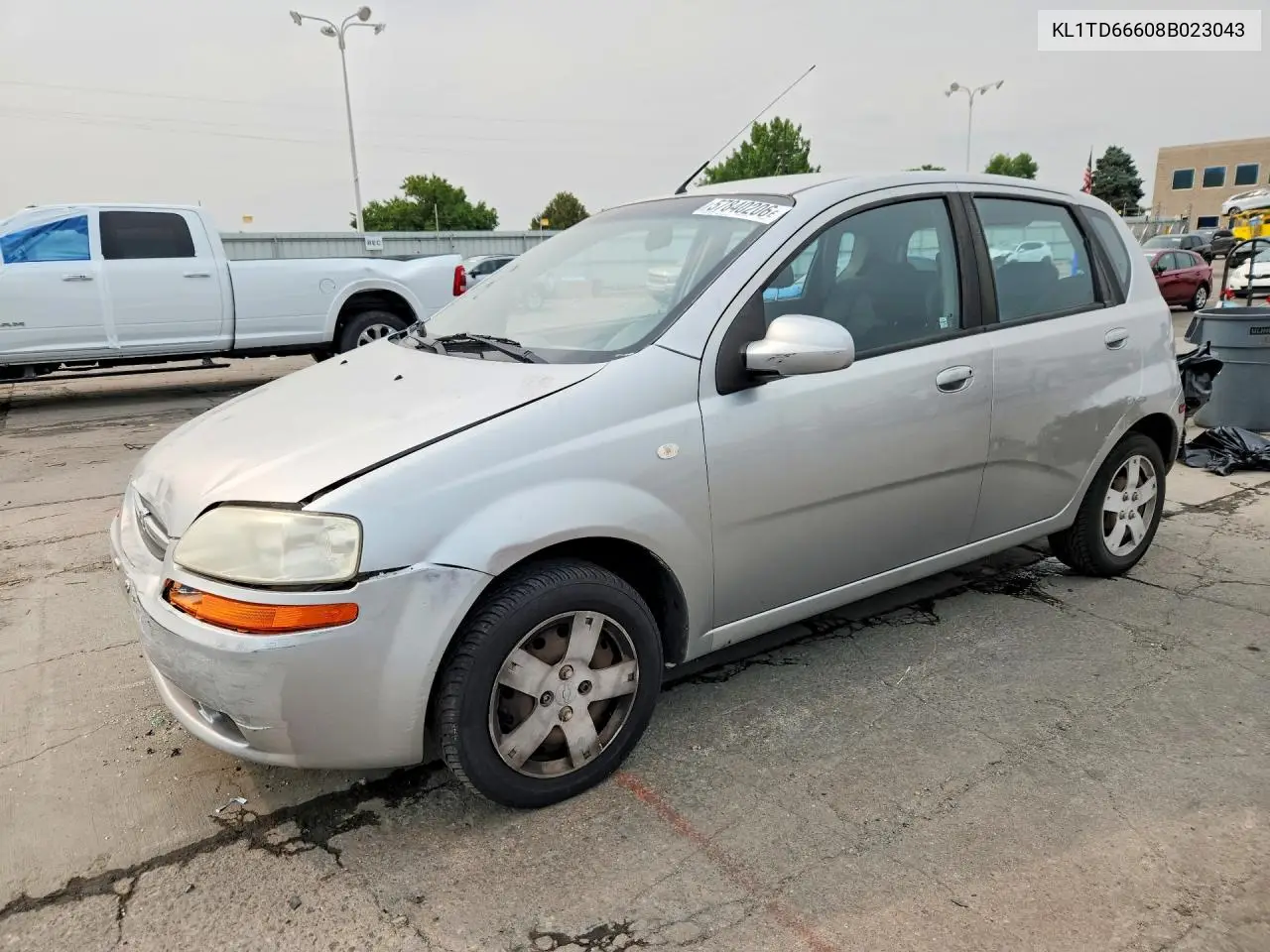 2008 Chevrolet Aveo Base VIN: KL1TD66608B023043 Lot: 57840206