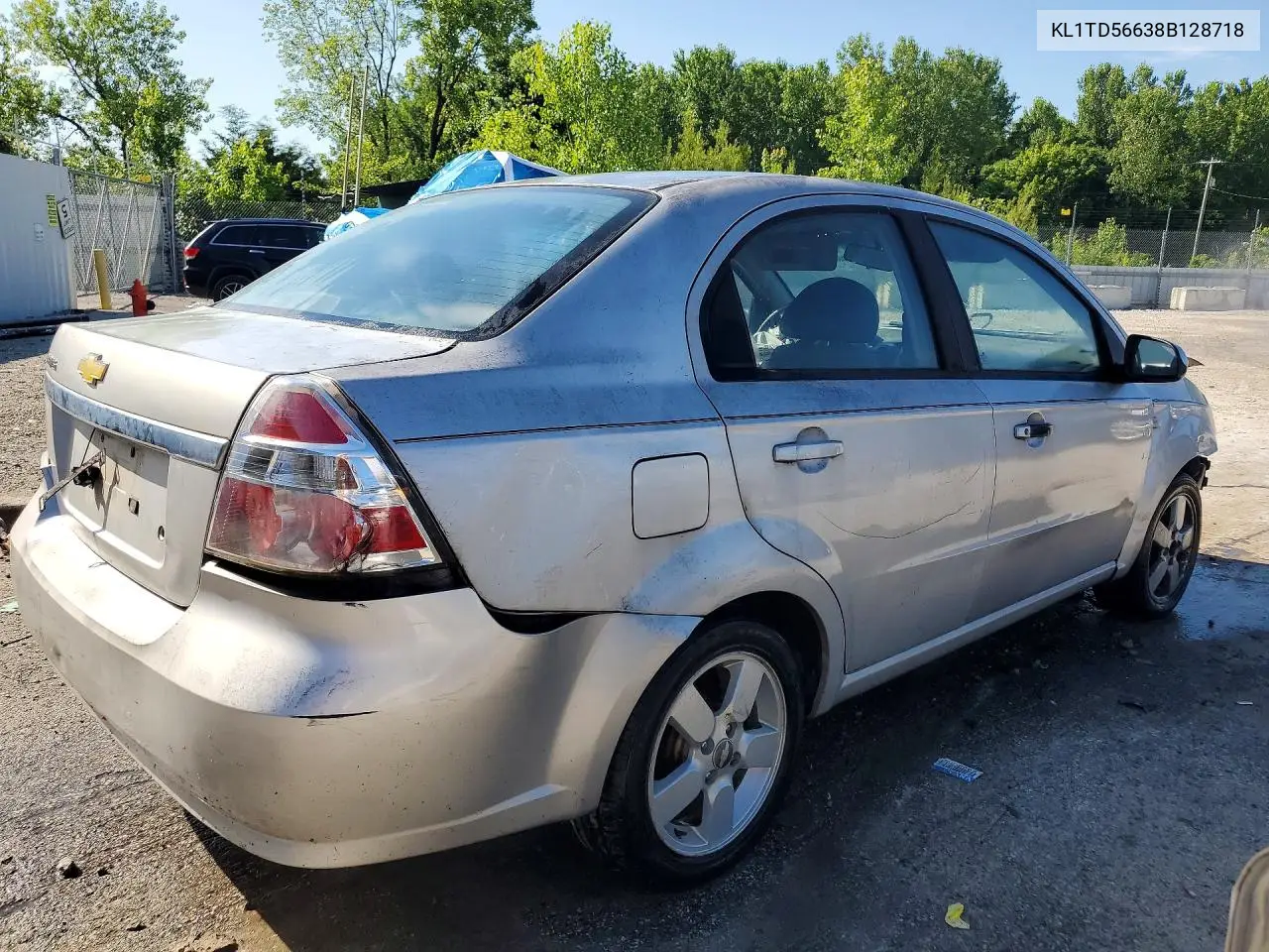 2008 Chevrolet Aveo Base/Ls VIN: KL1TD56638B128718 Lot: 58635386
