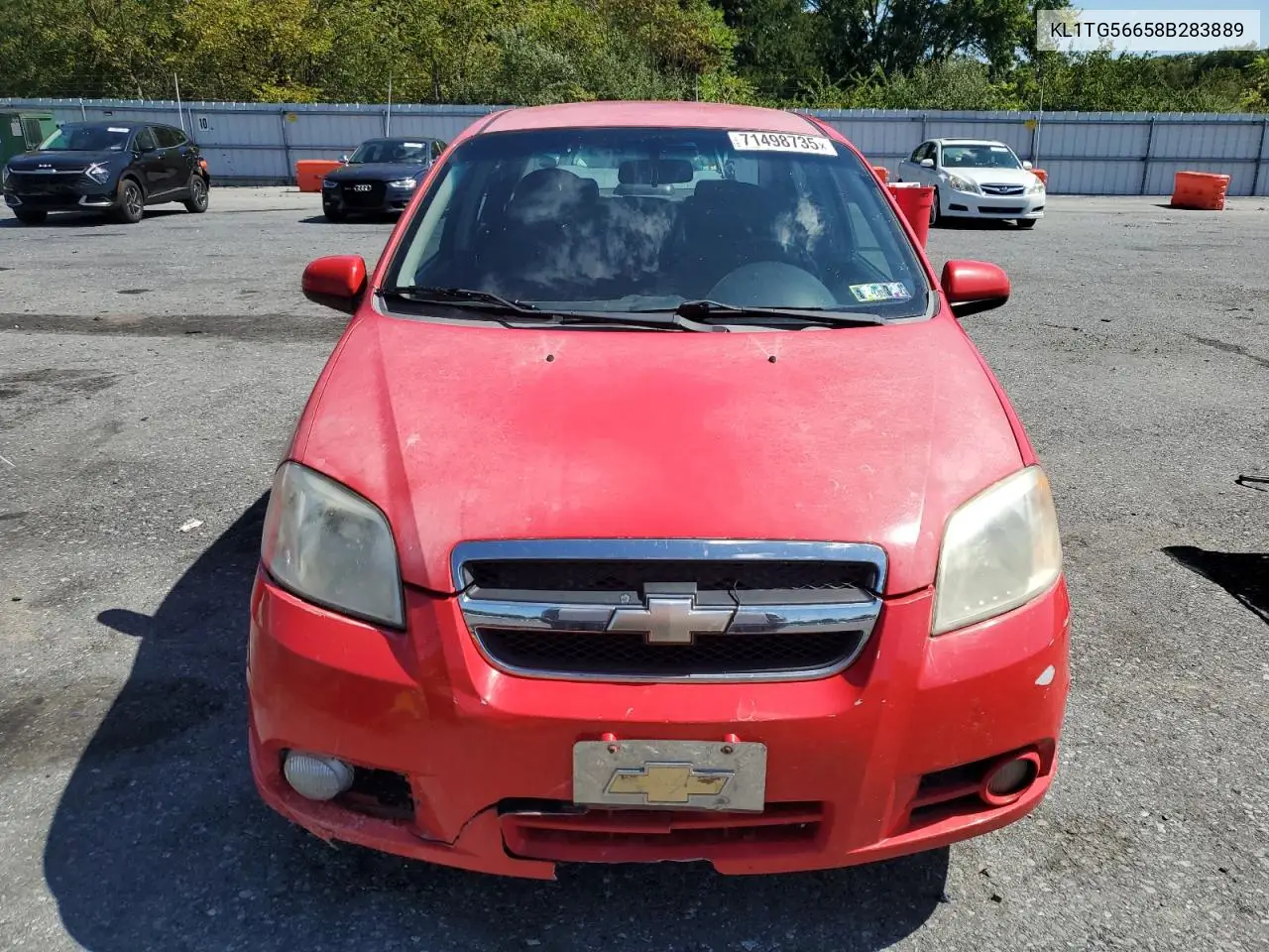 2008 Chevrolet Aveo Lt VIN: KL1TG56658B283889 Lot: 80290325