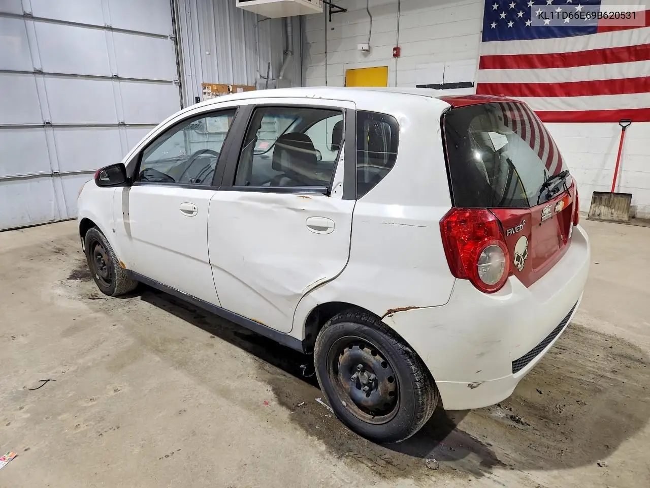 2009 Chevrolet Aveo VIN: KL1TD66E69B620531 Lot: 45695766
