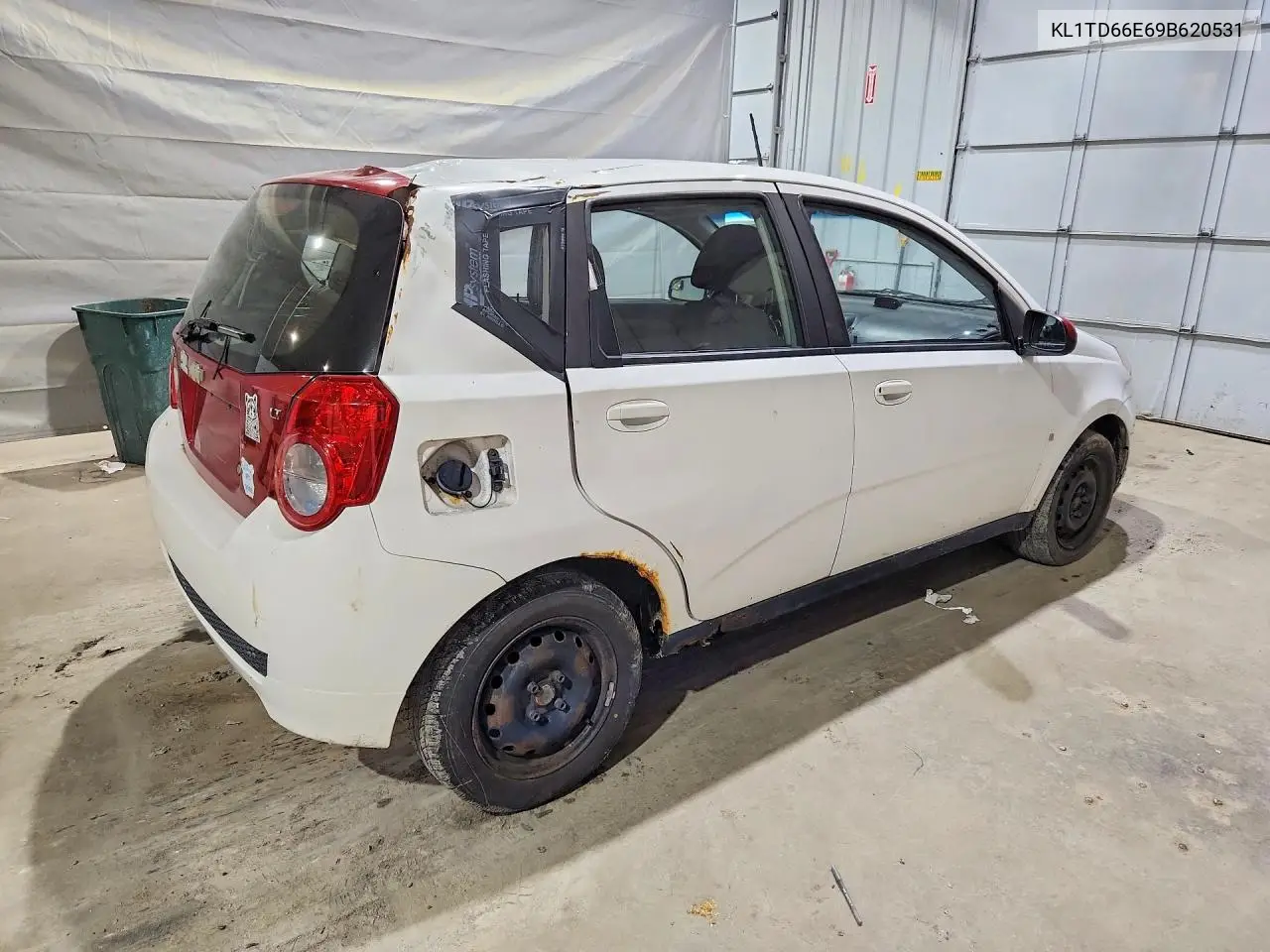 2009 Chevrolet Aveo VIN: KL1TD66E69B620531 Lot: 45695766