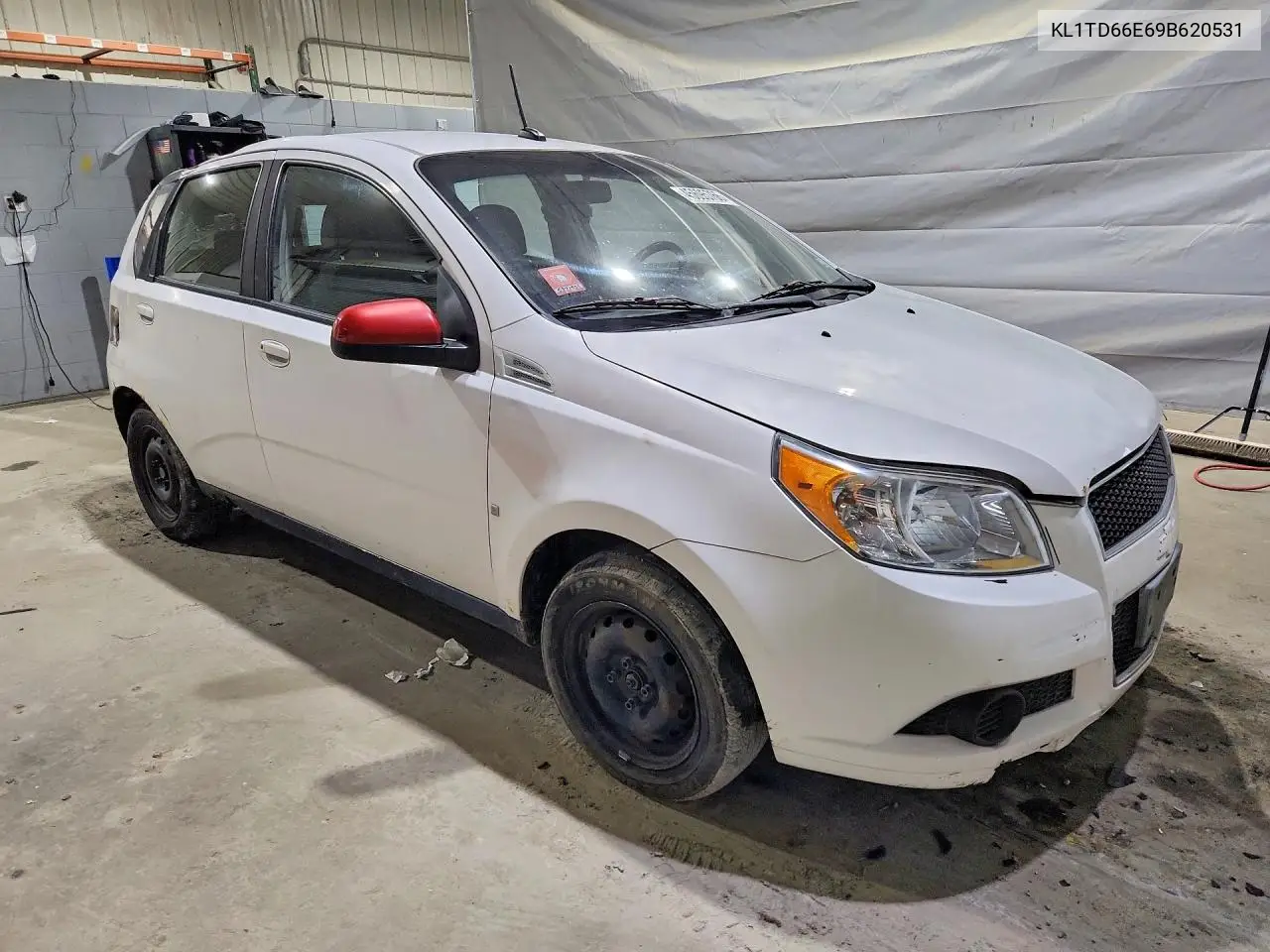 2009 Chevrolet Aveo VIN: KL1TD66E69B620531 Lot: 45695766