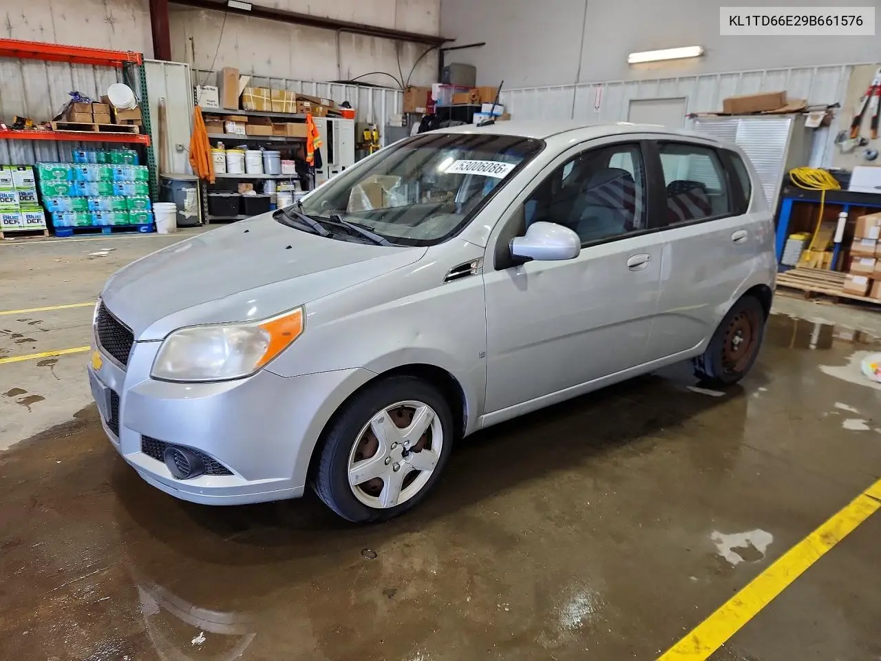 2009 Chevrolet Aveo Ls VIN: KL1TD66E29B661576 Lot: 53006086