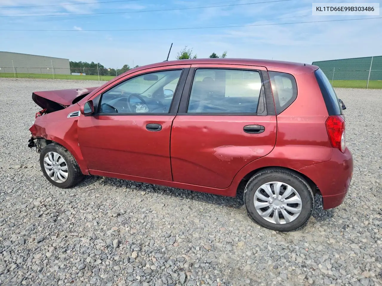 2009 Chevrolet Aveo Ls VIN: KL1TD66E99B303486 Lot: 54507186
