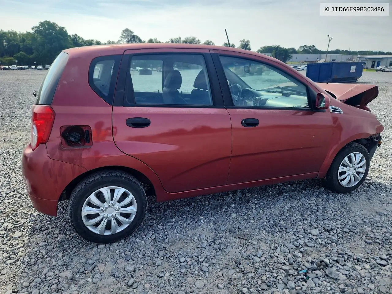 2009 Chevrolet Aveo Ls VIN: KL1TD66E99B303486 Lot: 54507186
