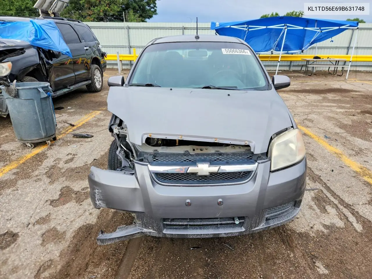 2009 Chevrolet Aveo Ls VIN: KL1TD56E69B631748 Lot: 55066366
