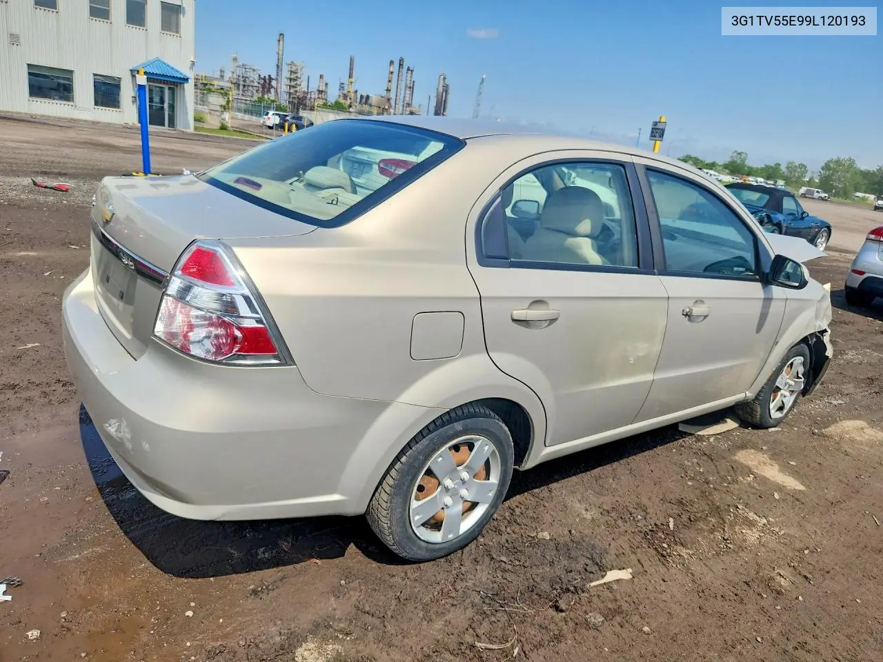 2009 Chevrolet Aveo Ls VIN: 3G1TV55E99L120193 Lot: 56783556