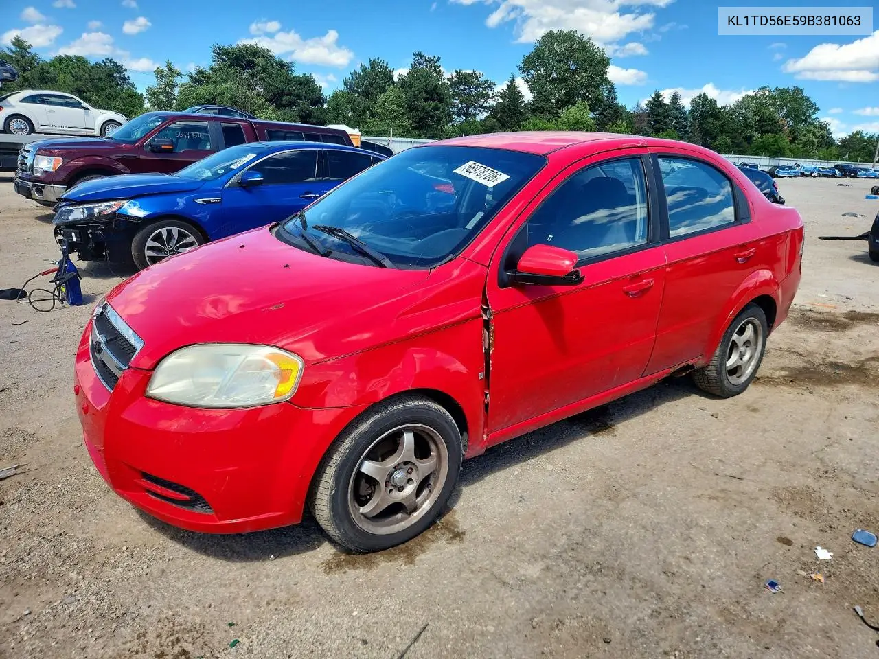 2009 Chevrolet Aveo Ls VIN: KL1TD56E59B381063 Lot: 56978706