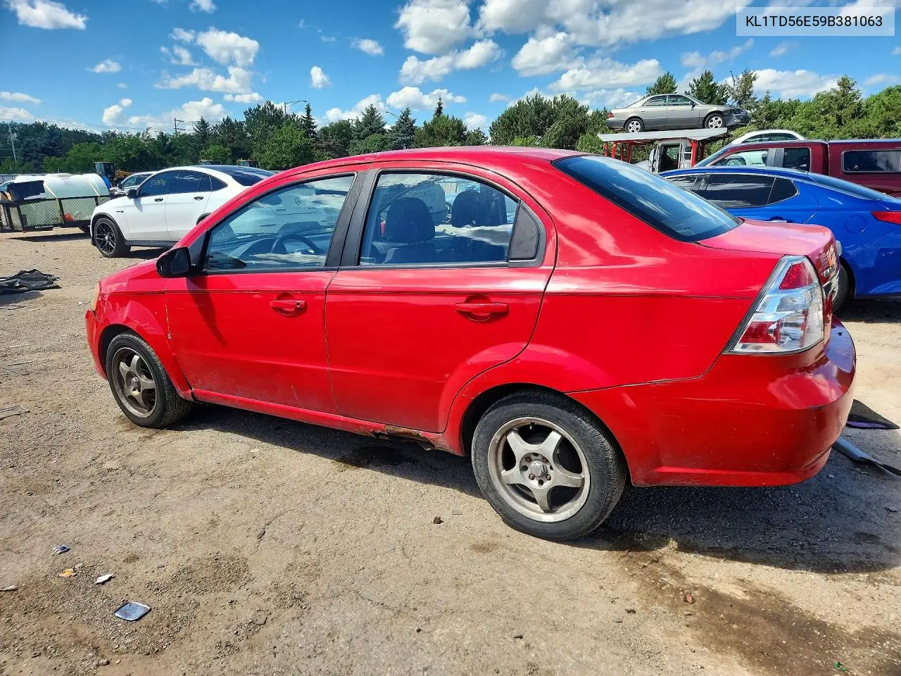 2009 Chevrolet Aveo Ls VIN: KL1TD56E59B381063 Lot: 56978706