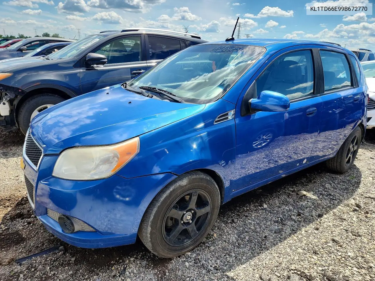 2009 Chevrolet Aveo Ls VIN: KL1TD66E99B672770 Lot: 57206656