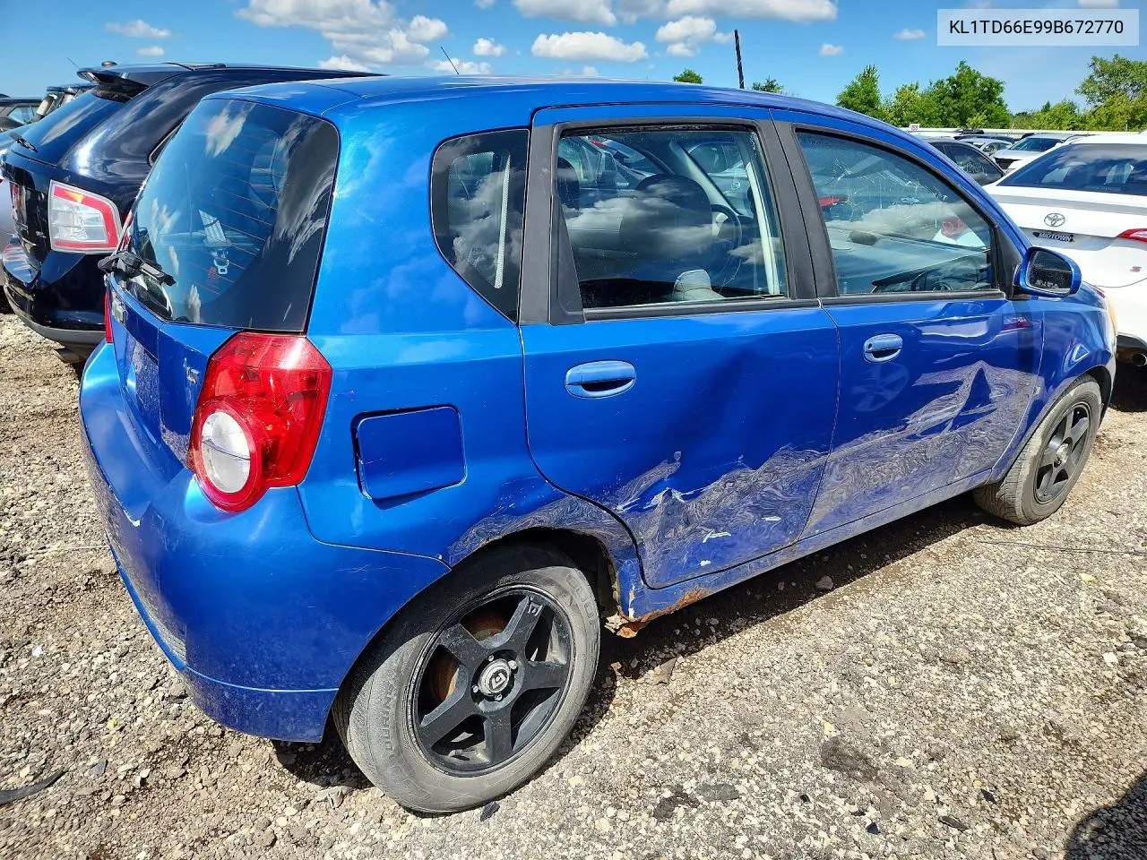 2009 Chevrolet Aveo Ls VIN: KL1TD66E99B672770 Lot: 57206656