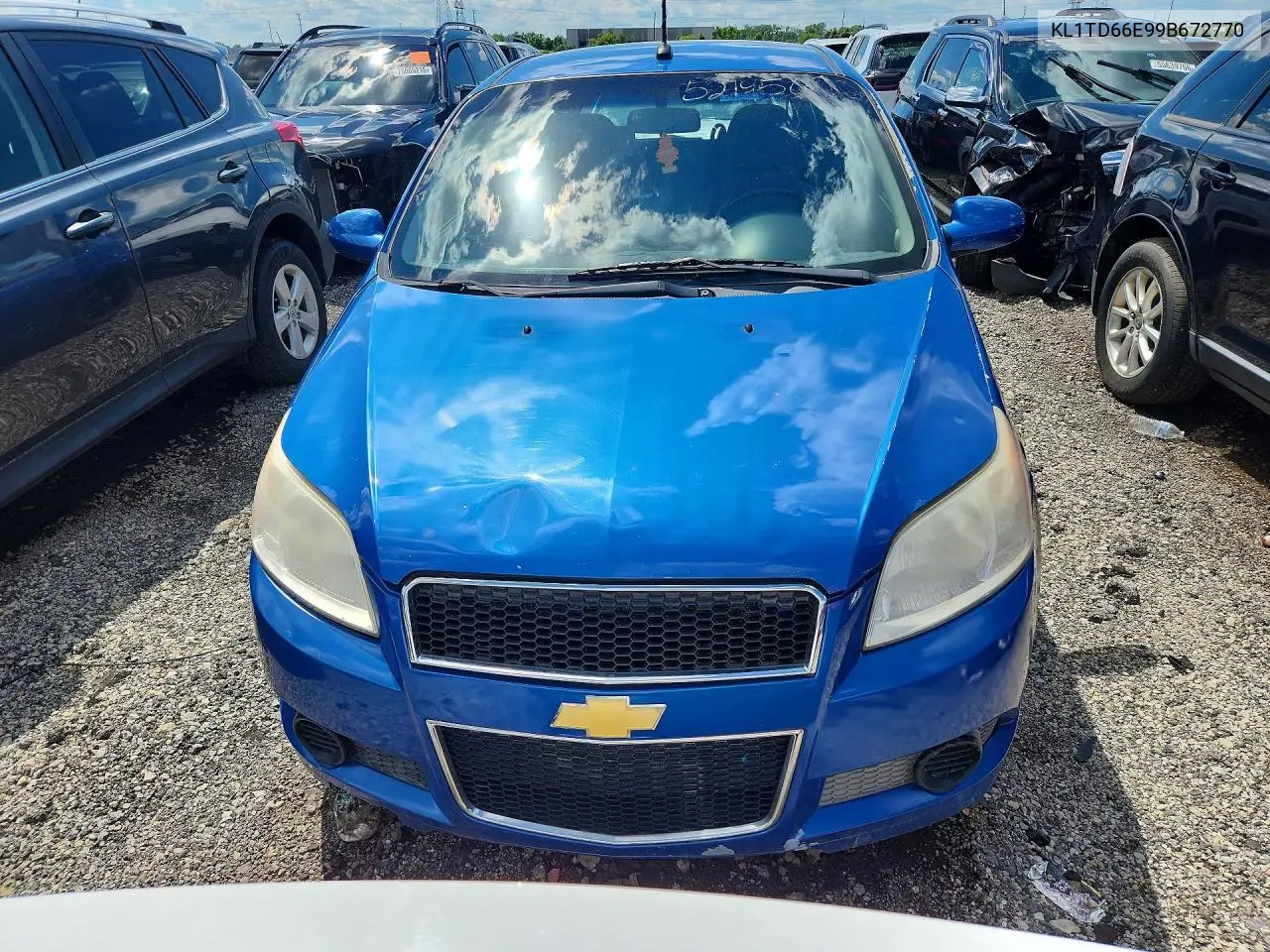2009 Chevrolet Aveo Ls VIN: KL1TD66E99B672770 Lot: 57206656