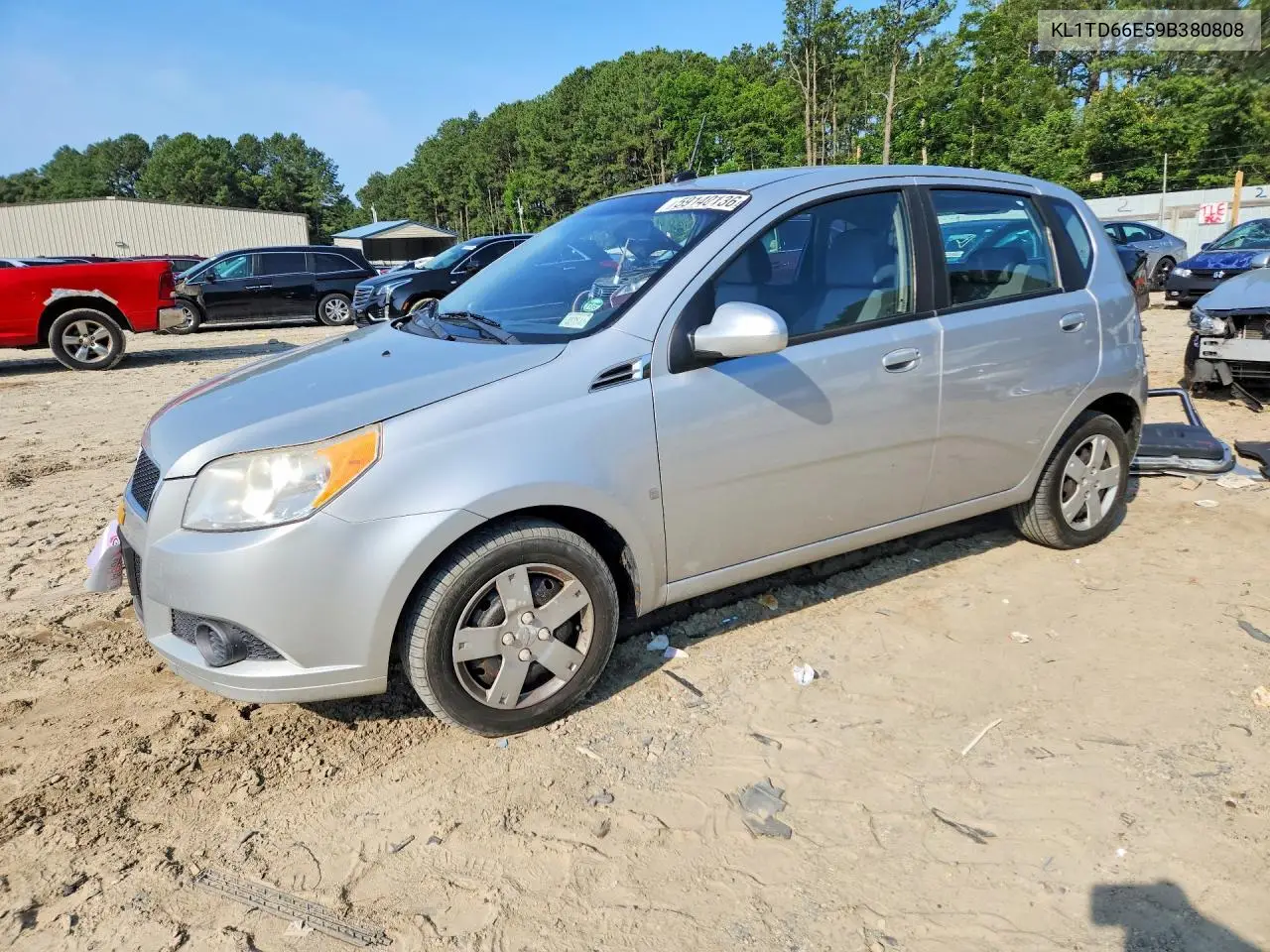 2009 Chevrolet Aveo Ls VIN: KL1TD66E59B380808 Lot: 59140136