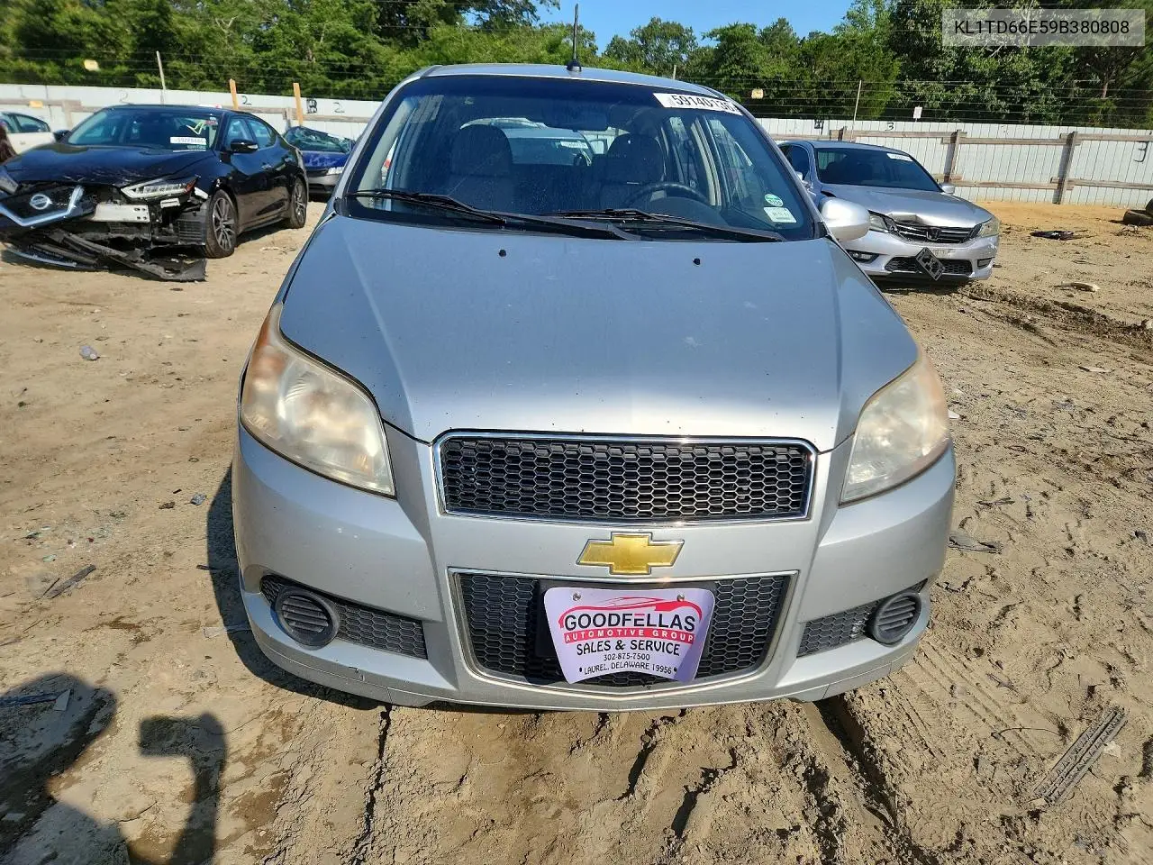 2009 Chevrolet Aveo Ls VIN: KL1TD66E59B380808 Lot: 59140136