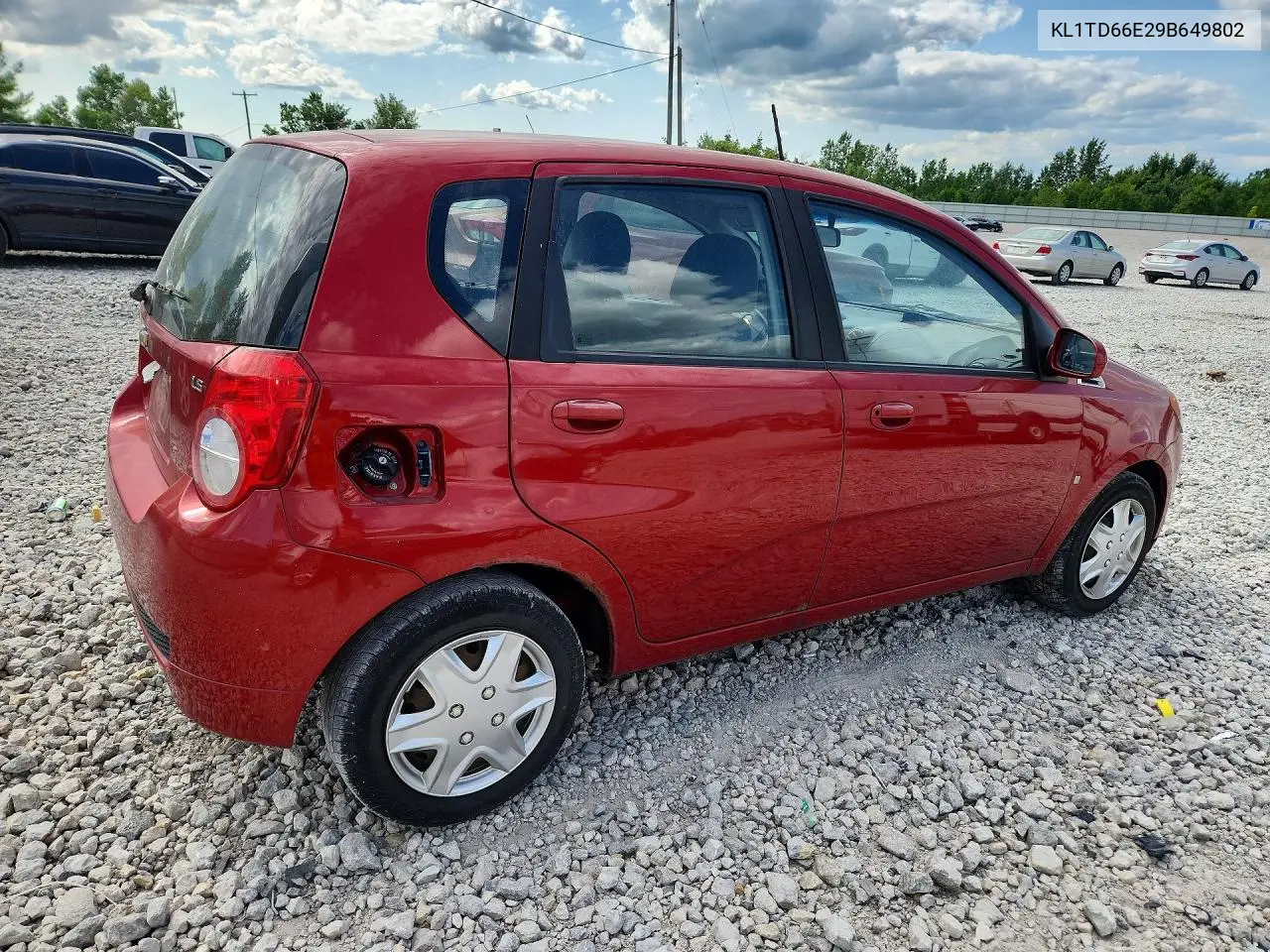 KL1TD66E29B649802 2009 Chevrolet Aveo Ls