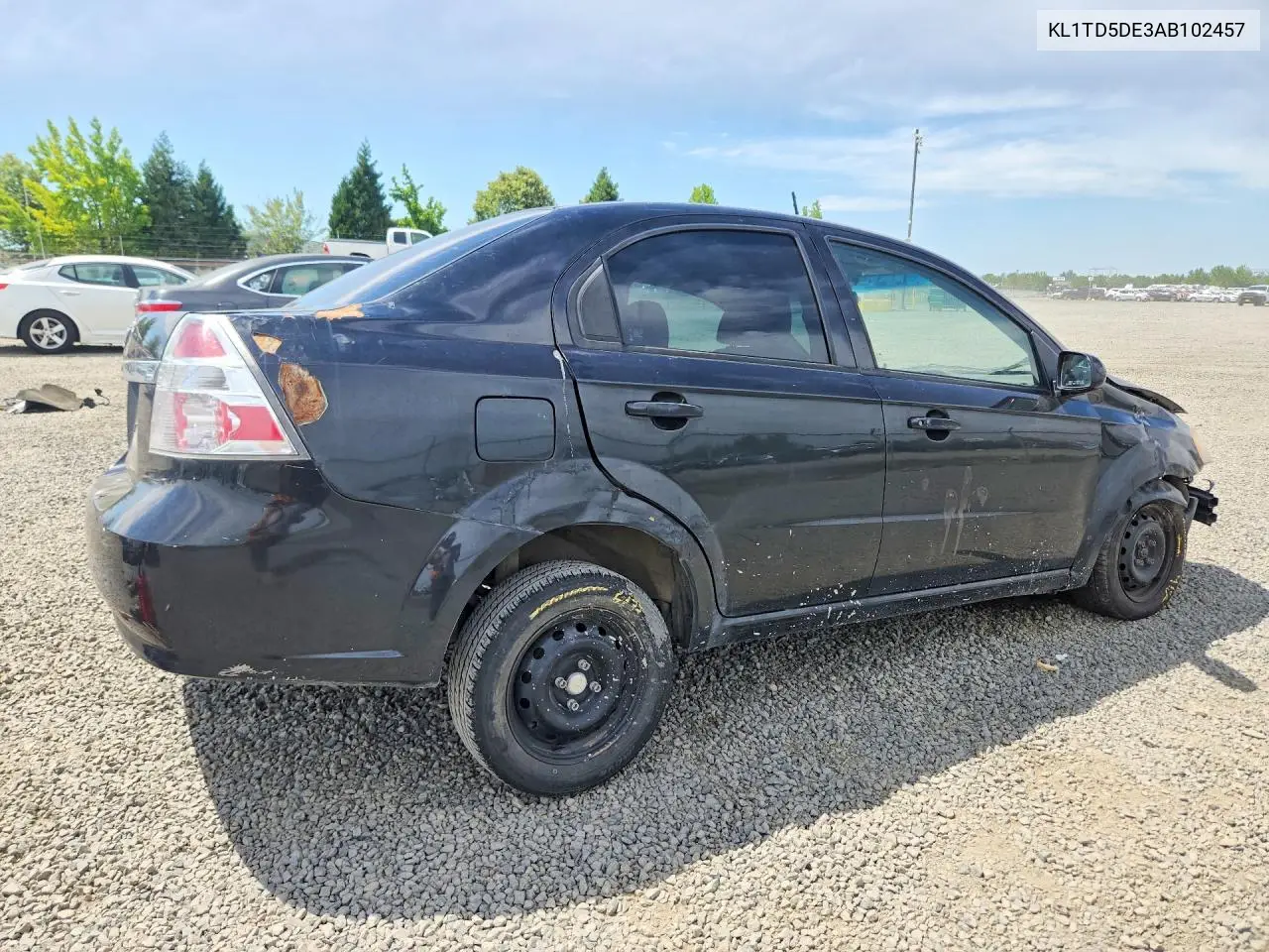 2010 Chevrolet Aveo Ls VIN: KL1TD5DE3AB102457 Lot: 56803266