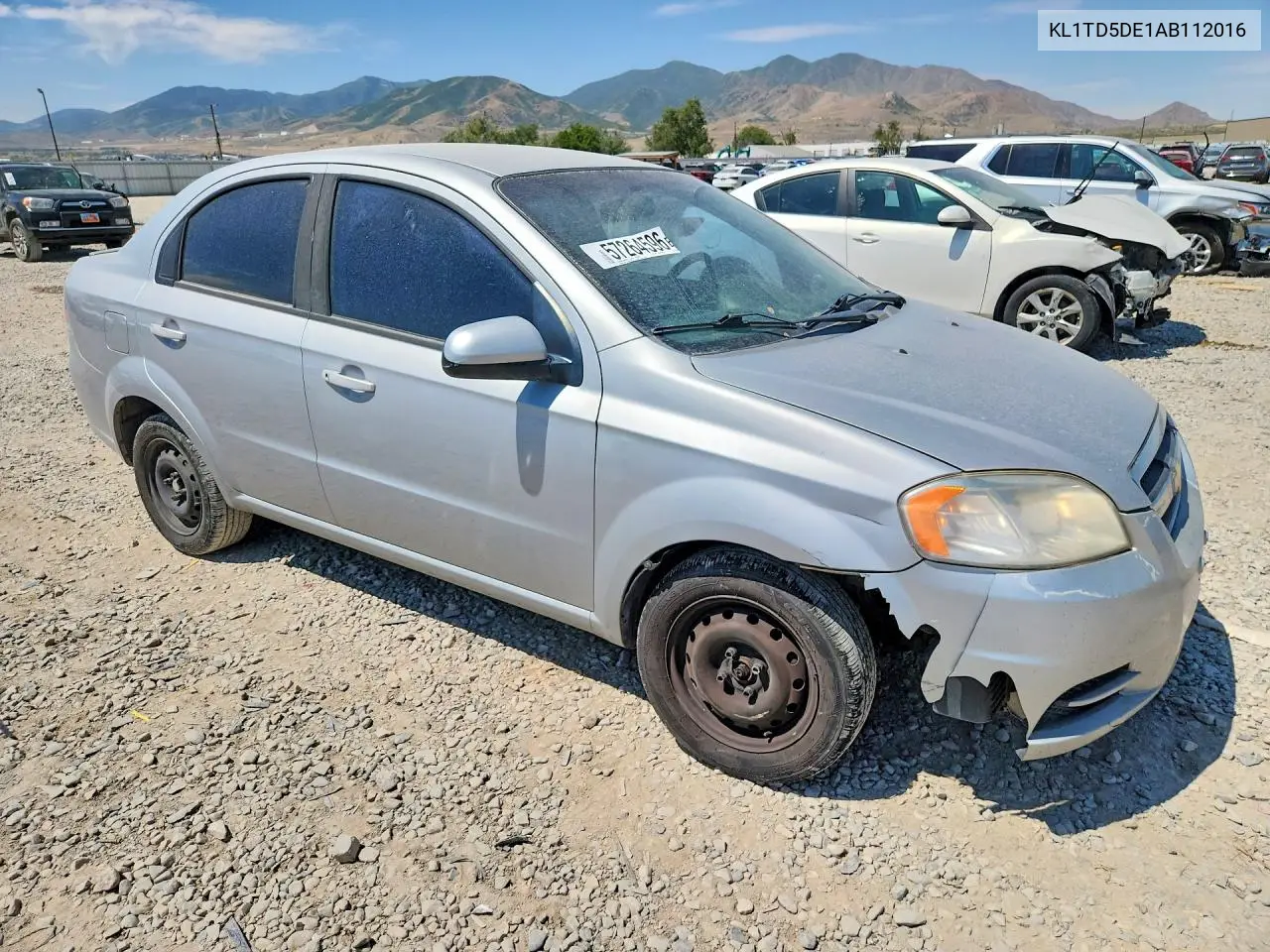 2010 Chevrolet Aveo Ls VIN: KL1TD5DE1AB112016 Lot: 57264596