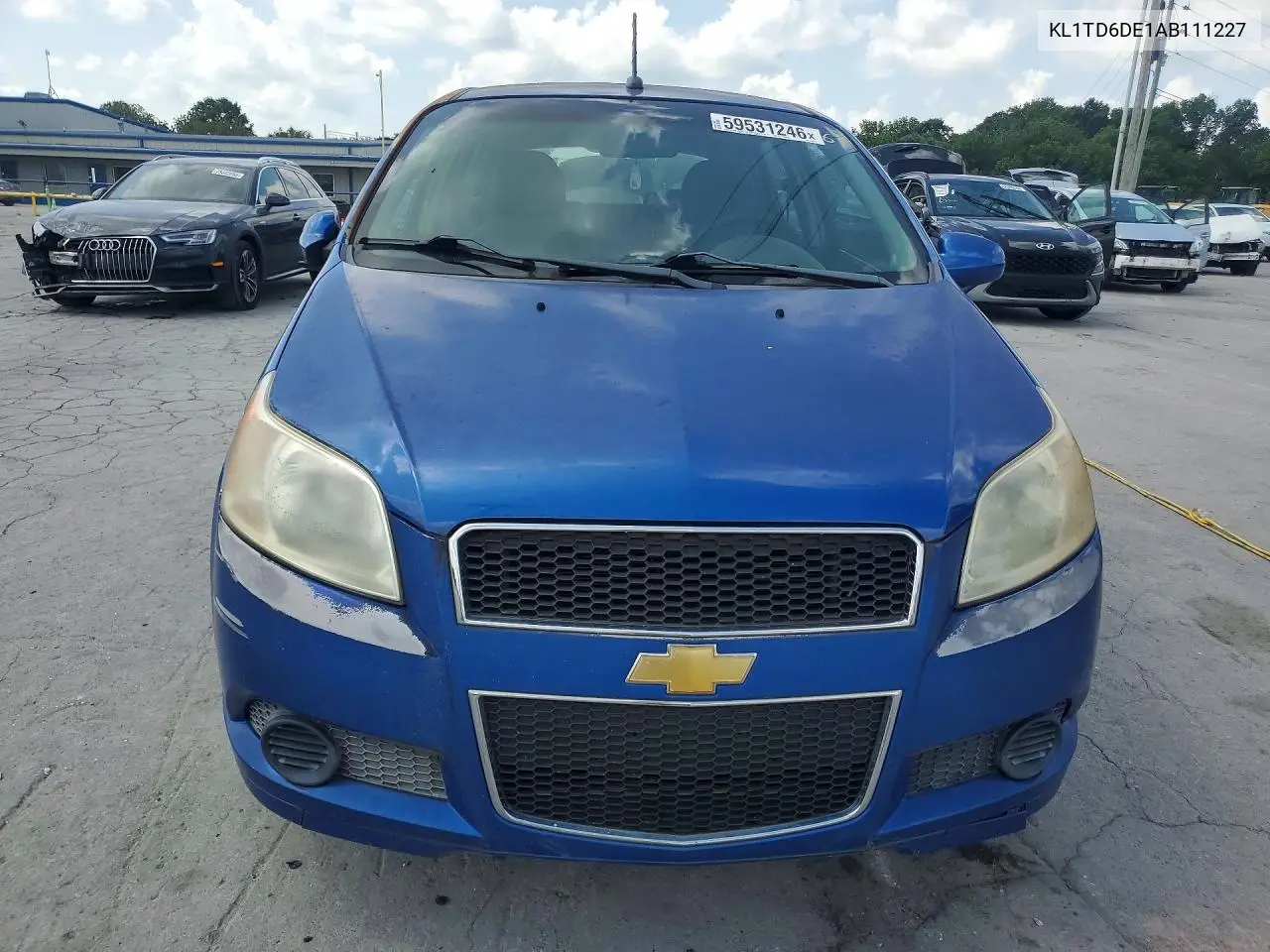 2010 Chevrolet Aveo Ls VIN: KL1TD6DE1AB111227 Lot: 59531246
