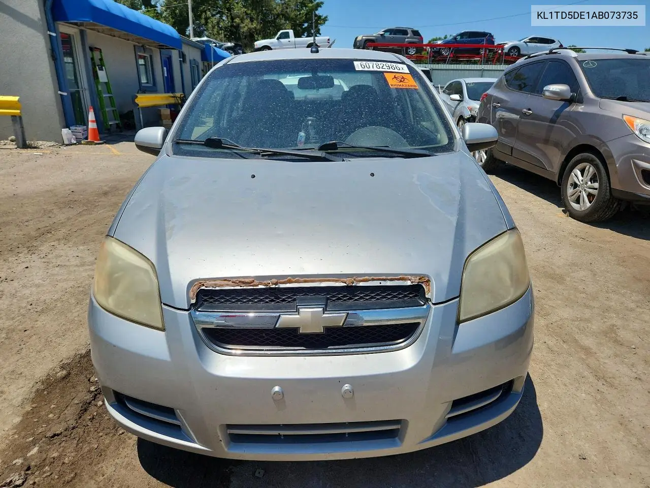2010 Chevrolet Aveo Ls VIN: KL1TD5DE1AB073735 Lot: 60782986