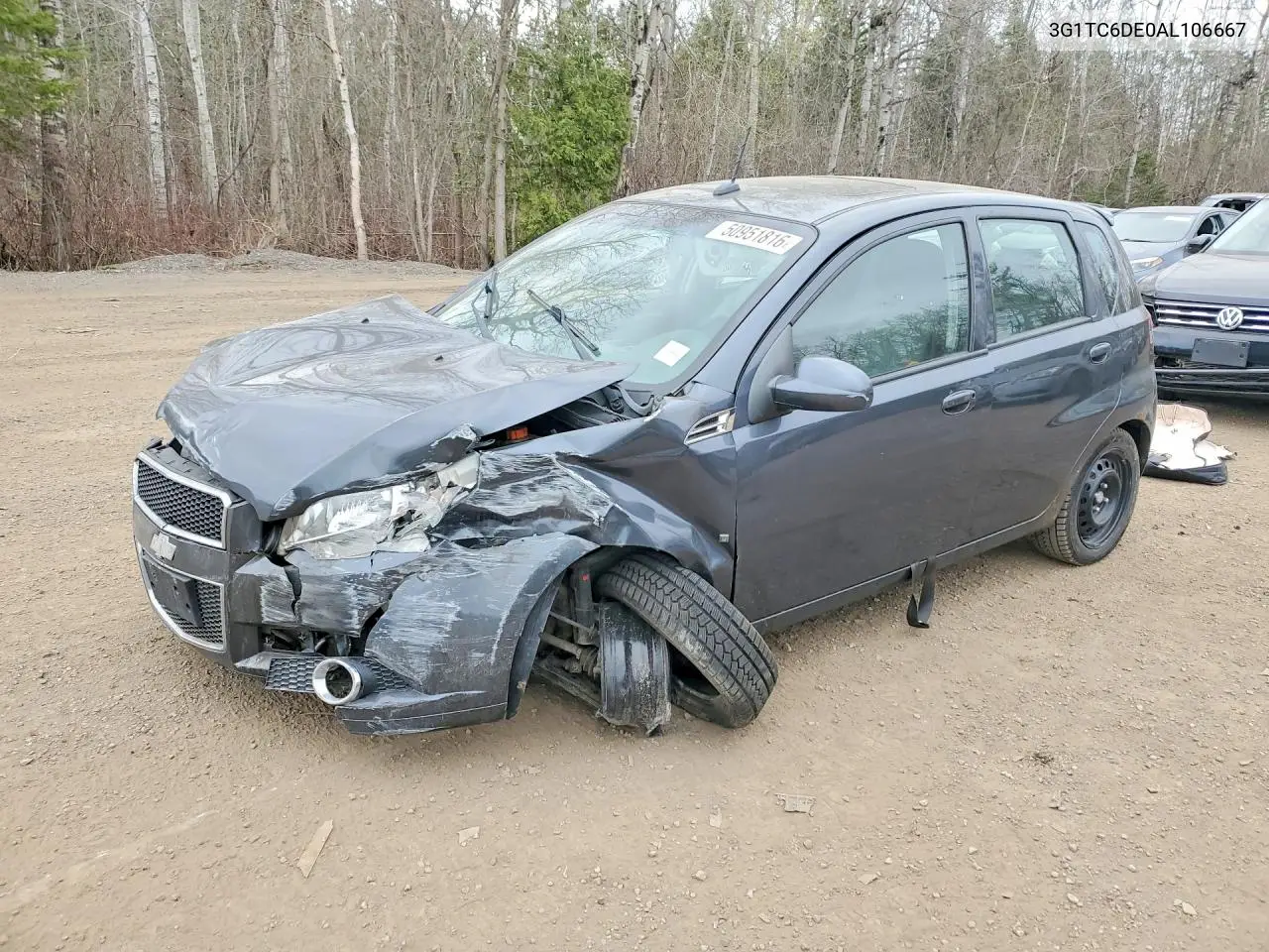 2010 Chevrolet Aveo Lt VIN: 3G1TC6DE0AL106667 Lot: 61187606