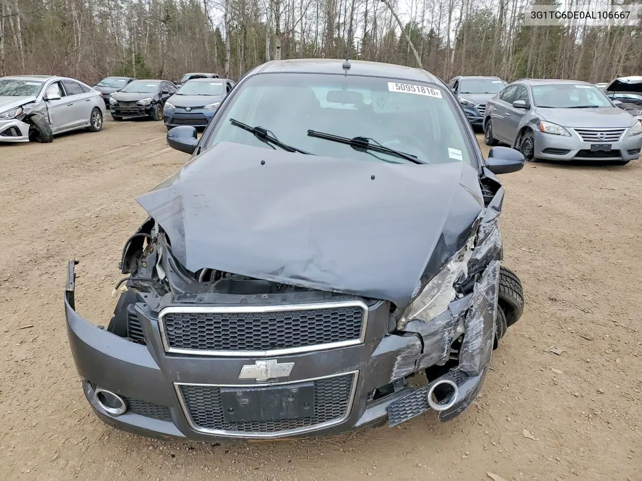 2010 Chevrolet Aveo Lt VIN: 3G1TC6DE0AL106667 Lot: 61187606