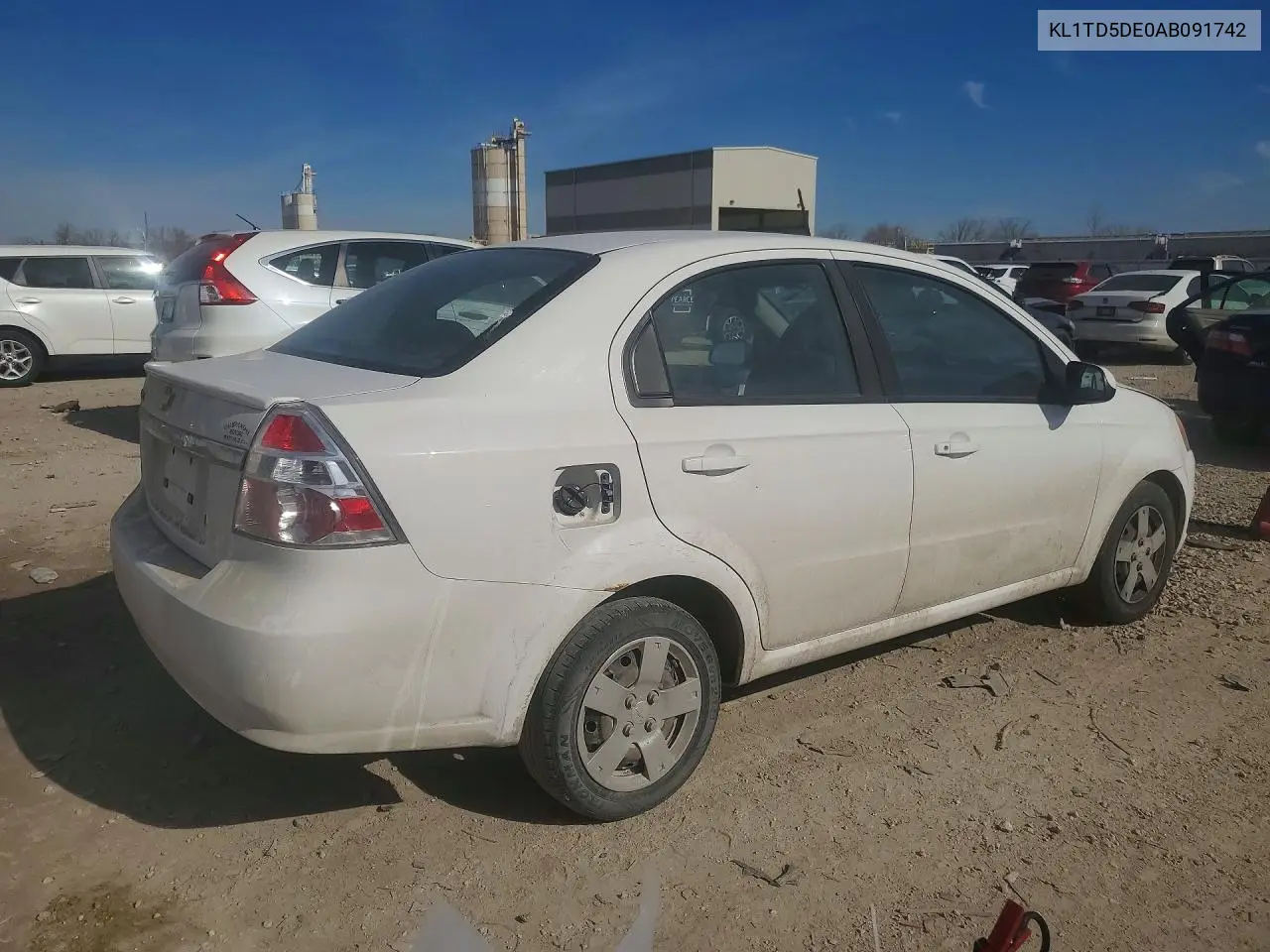 2010 Chevrolet Aveo Ls VIN: KL1TD5DE0AB091742 Lot: 77672545