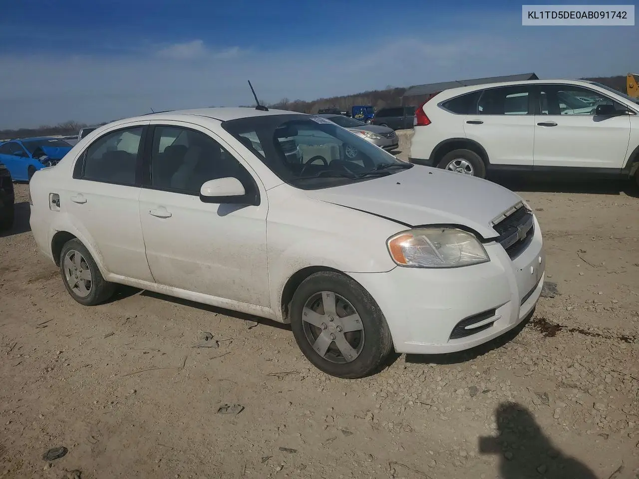 2010 Chevrolet Aveo Ls VIN: KL1TD5DE0AB091742 Lot: 77672545
