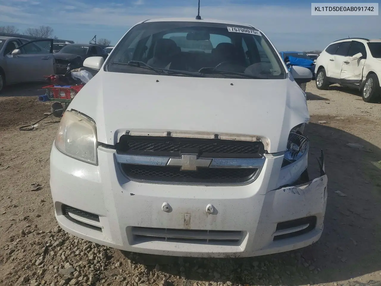 2010 Chevrolet Aveo Ls VIN: KL1TD5DE0AB091742 Lot: 77672545