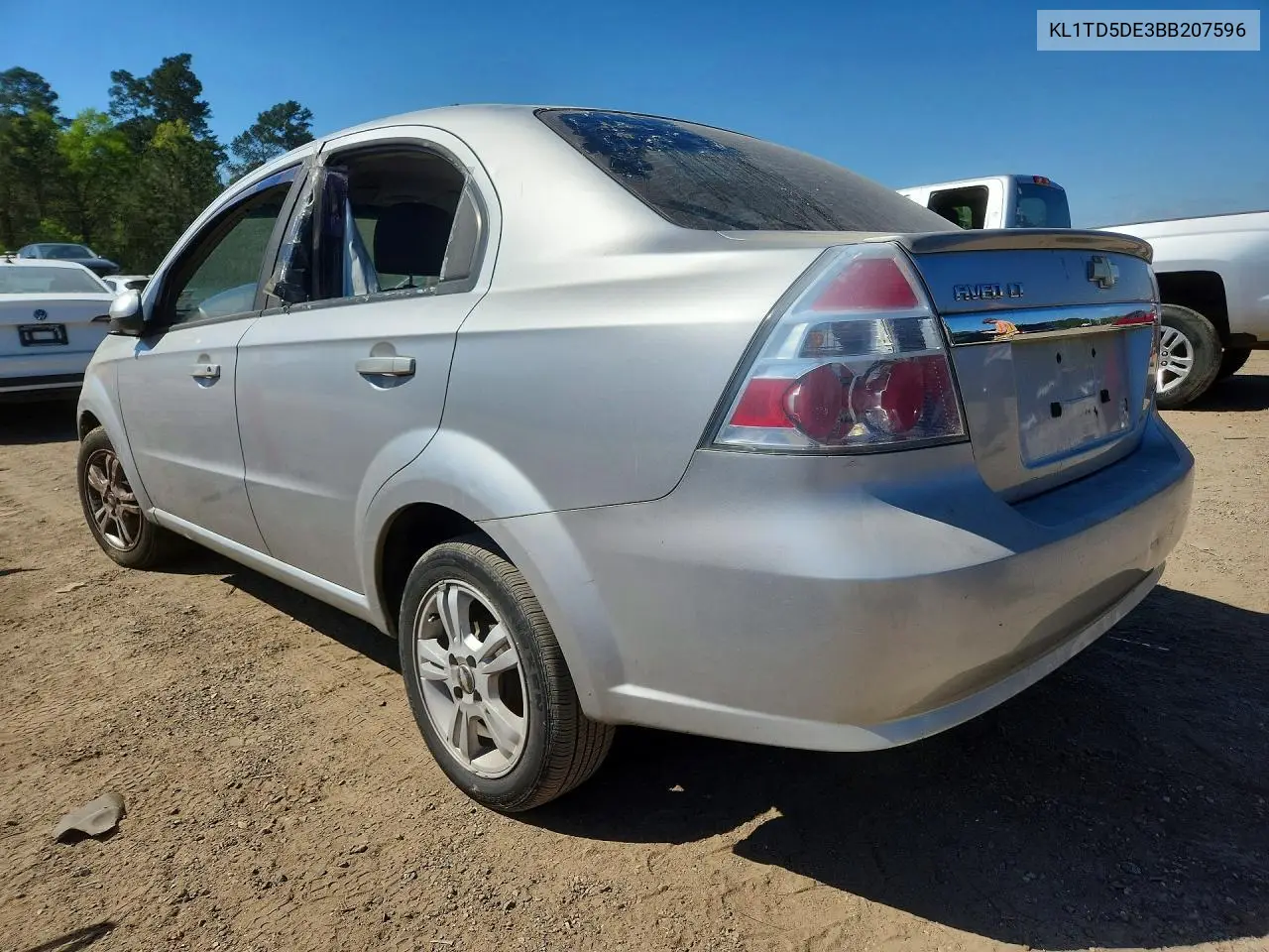 2011 Chevrolet Aveo VIN: KL1TD5DE3BB207596 Lot: 47062816