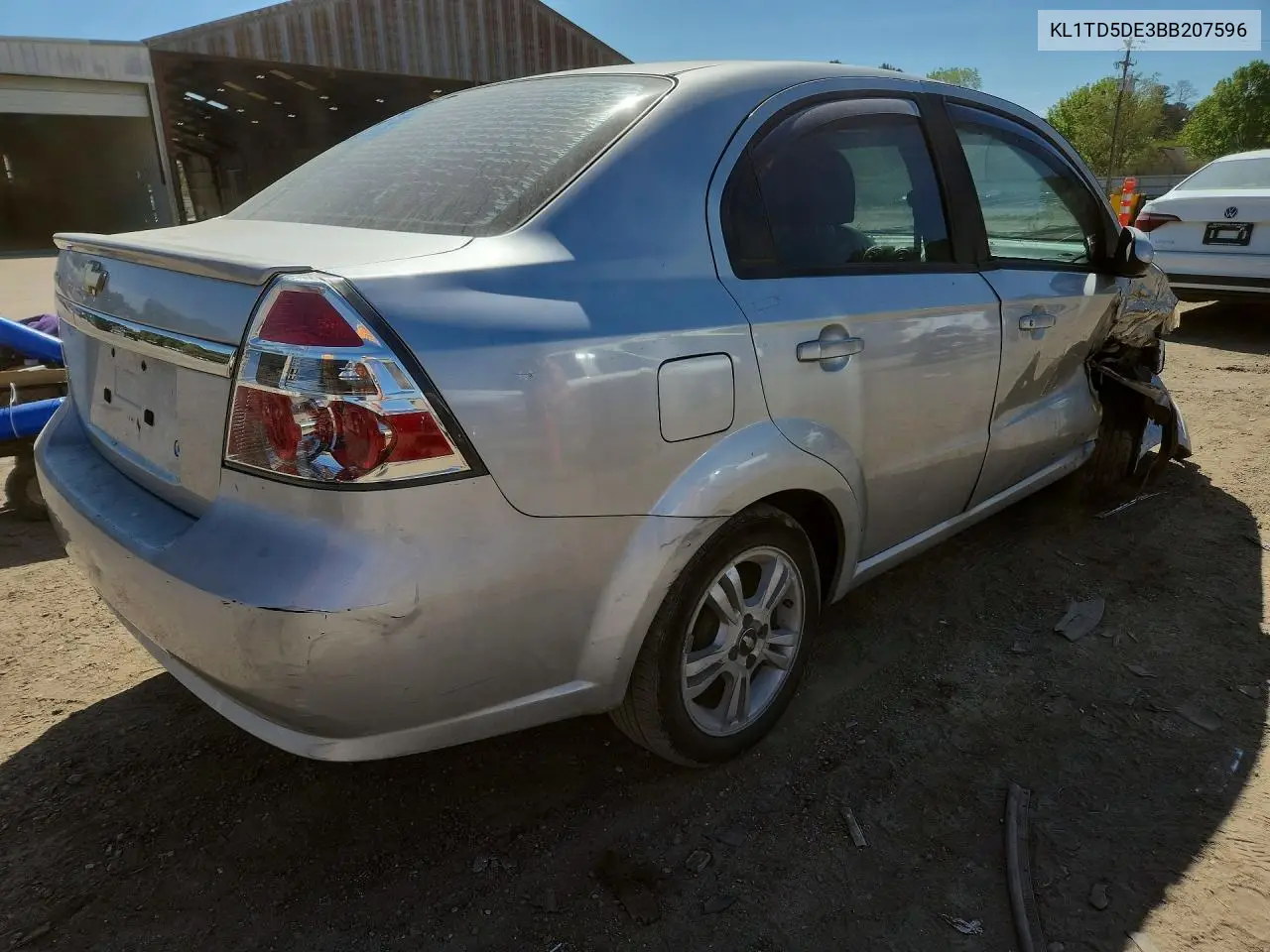 2011 Chevrolet Aveo VIN: KL1TD5DE3BB207596 Lot: 47062816