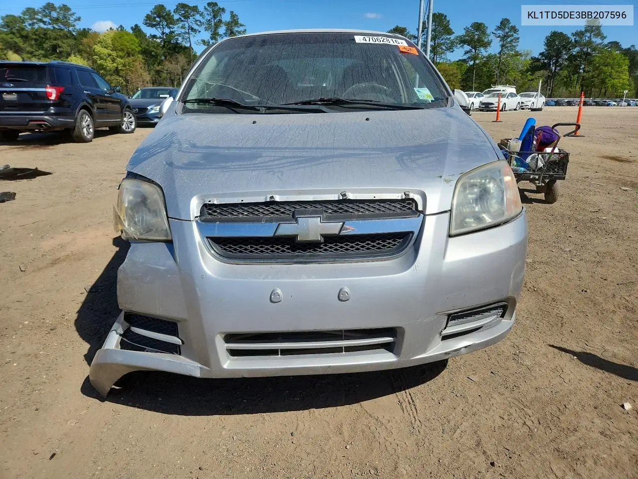 2011 Chevrolet Aveo VIN: KL1TD5DE3BB207596 Lot: 47062816