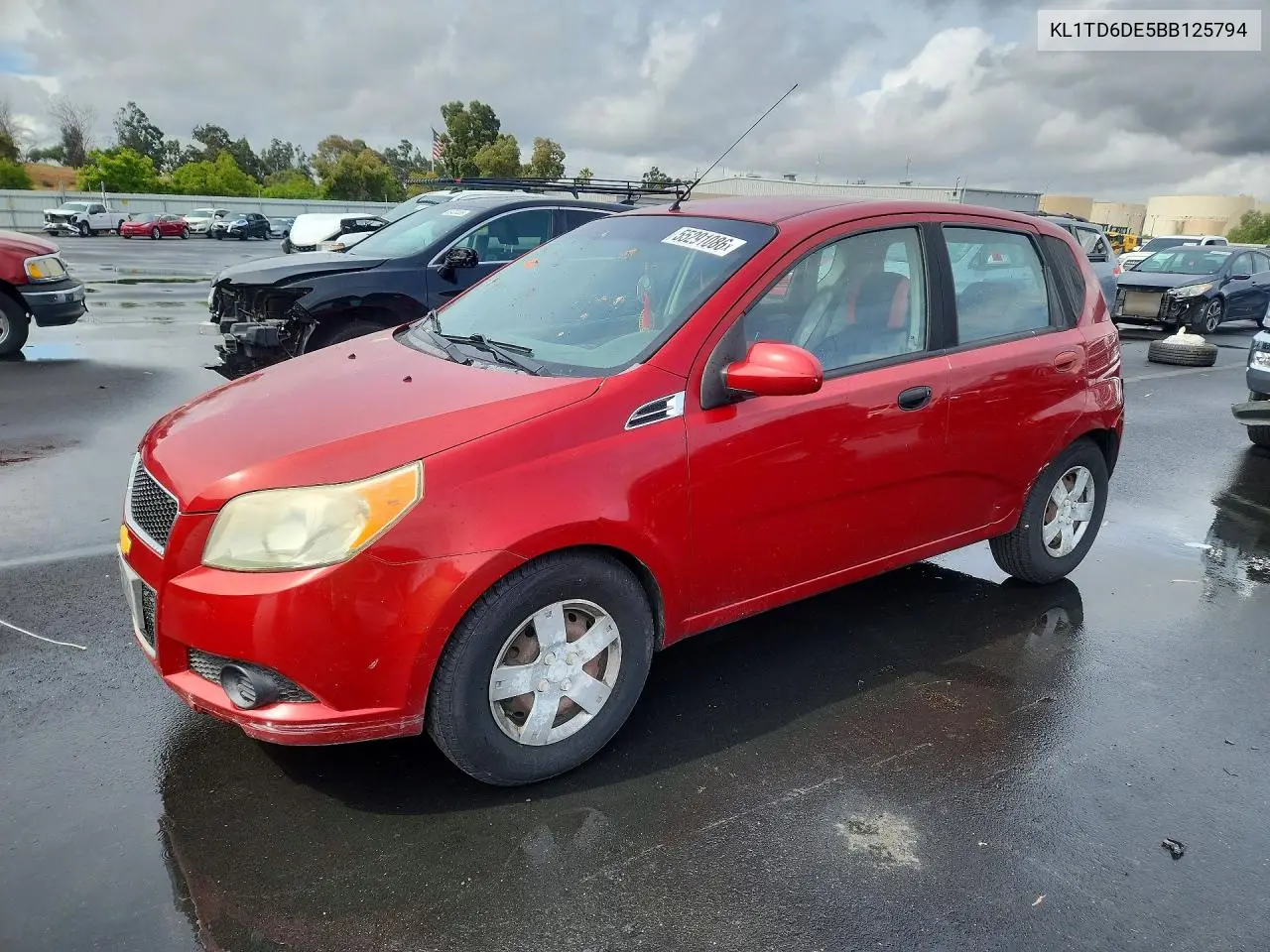 2011 Chevrolet Aveo Ls VIN: KL1TD6DE5BB125794 Lot: 55291086