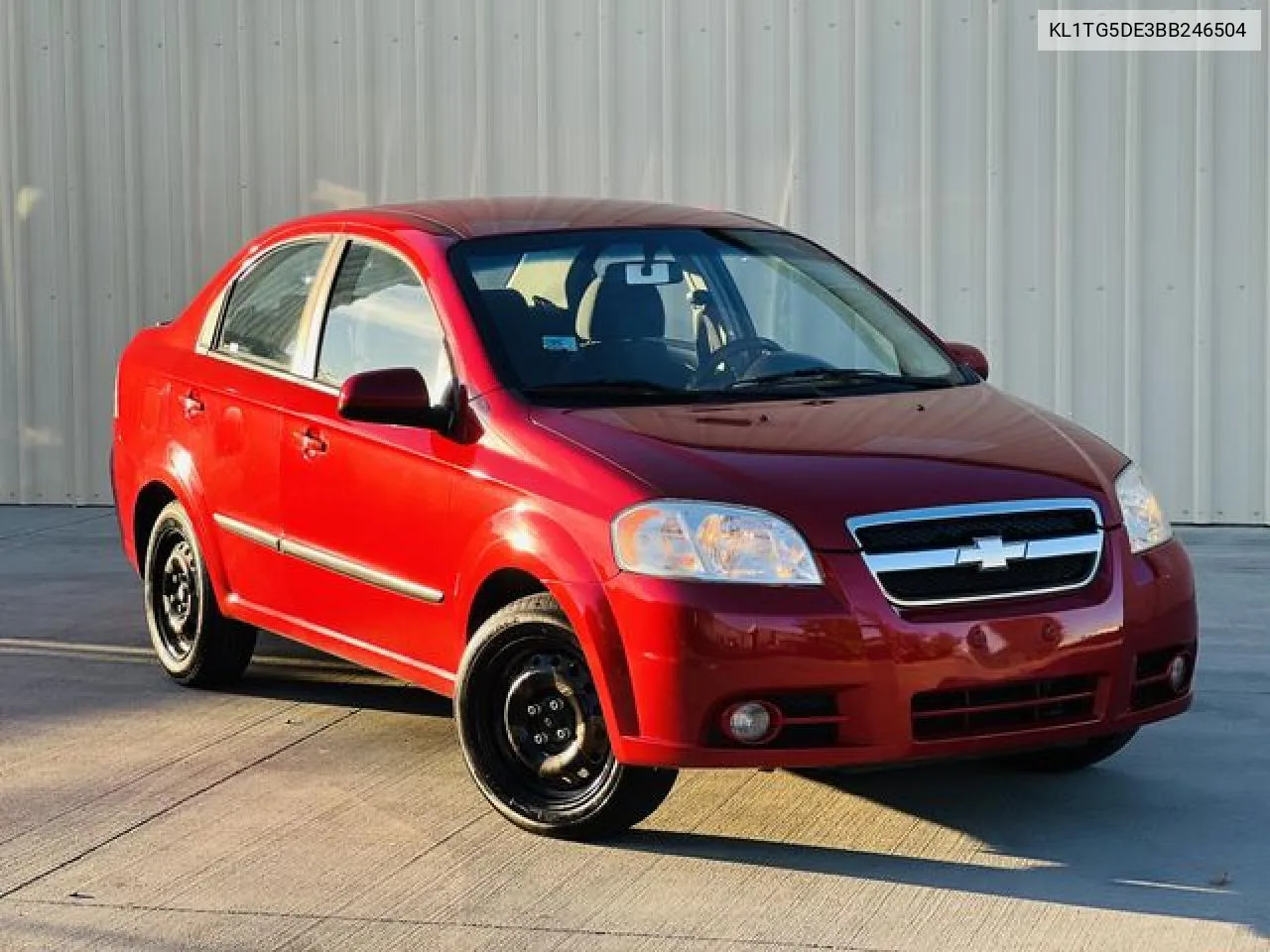 2011 Chevrolet Aveo Lt VIN: KL1TG5DE3BB246504 Lot: 55948282