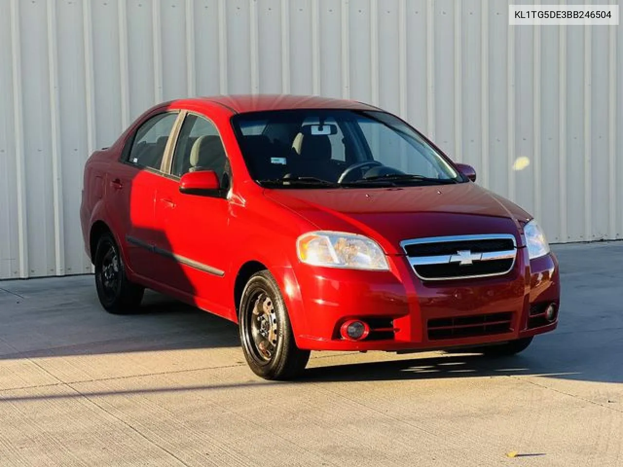 2011 Chevrolet Aveo Lt VIN: KL1TG5DE3BB246504 Lot: 55948282