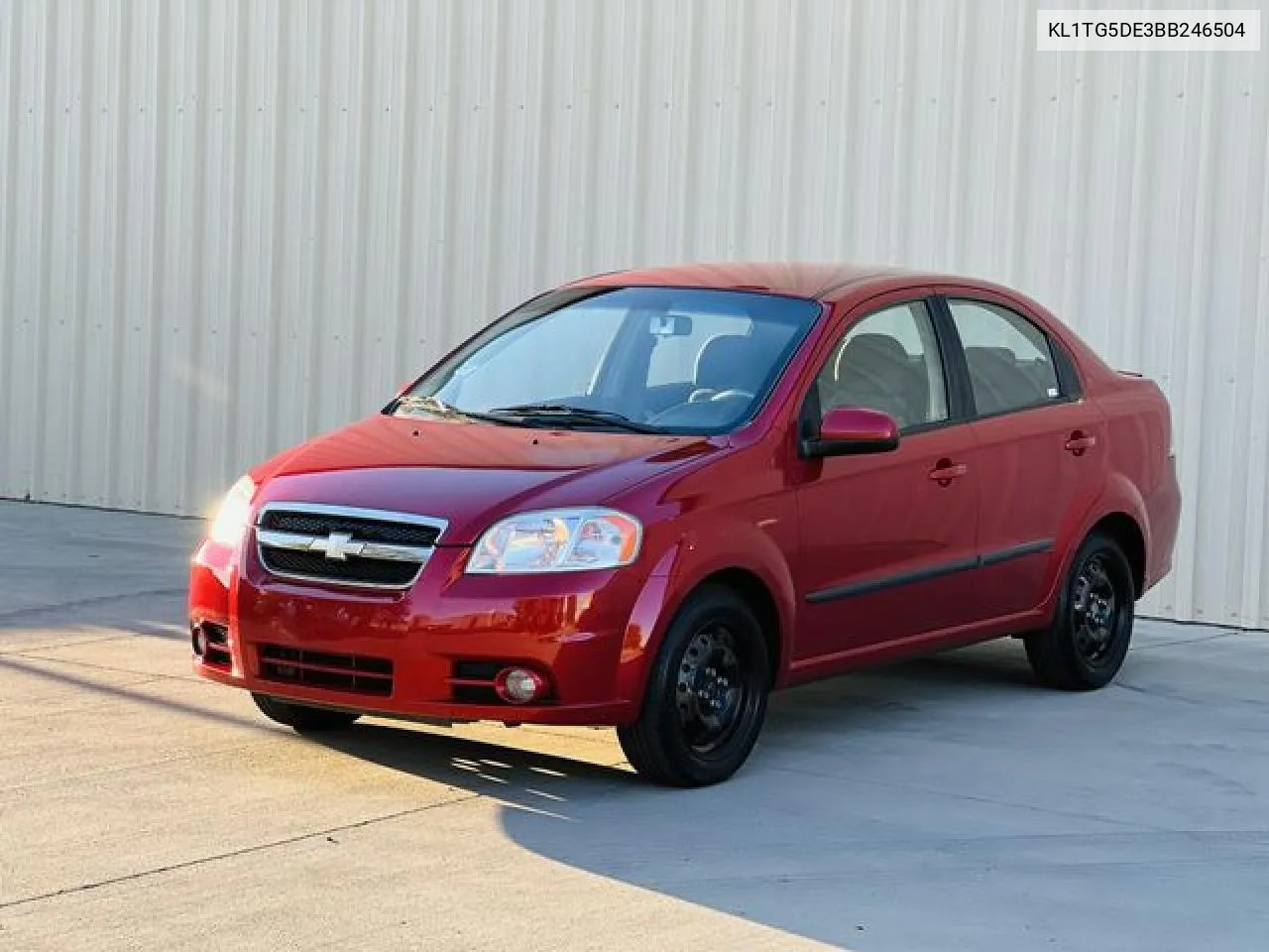2011 Chevrolet Aveo Lt VIN: KL1TG5DE3BB246504 Lot: 55948282