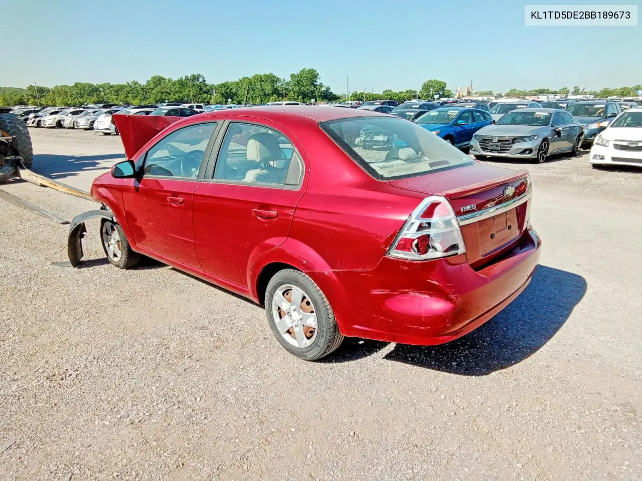 2011 Chevrolet Aveo Ls VIN: KL1TD5DE2BB189673 Lot: 56570396