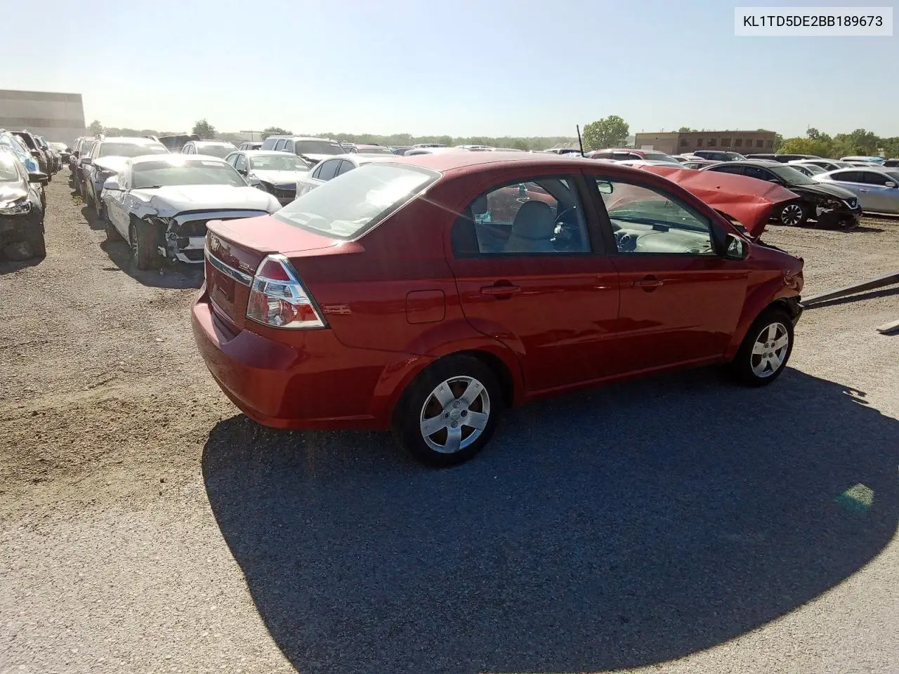 2011 Chevrolet Aveo Ls VIN: KL1TD5DE2BB189673 Lot: 56570396