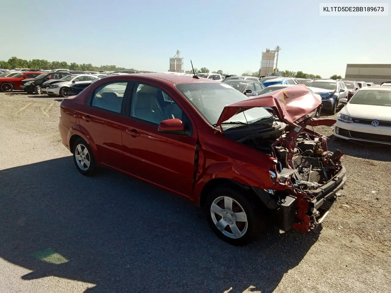 2011 Chevrolet Aveo Ls VIN: KL1TD5DE2BB189673 Lot: 56570396