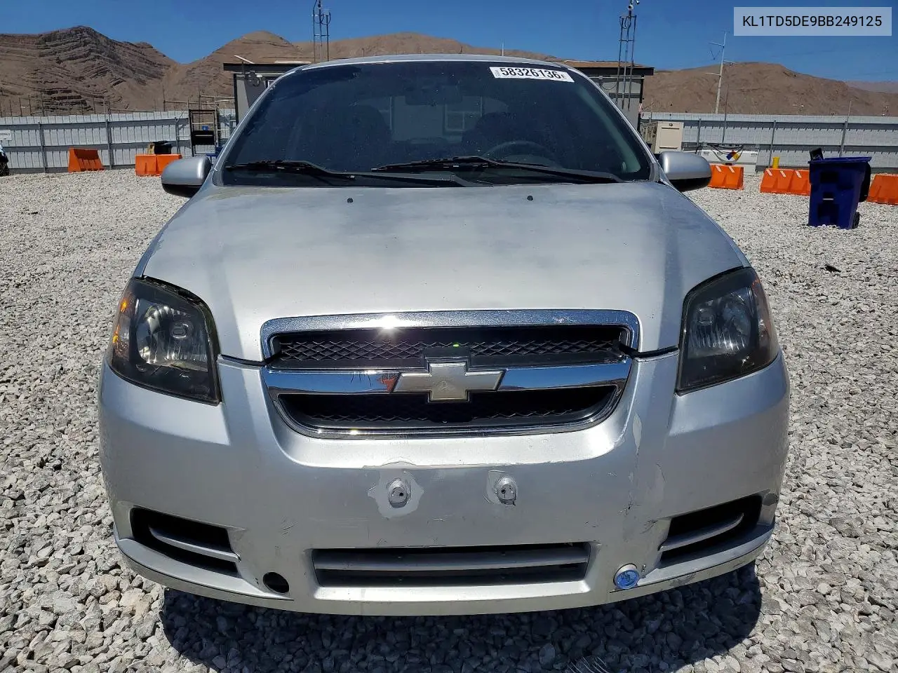 2011 Chevrolet Aveo Ls VIN: KL1TD5DE9BB249125 Lot: 58326136