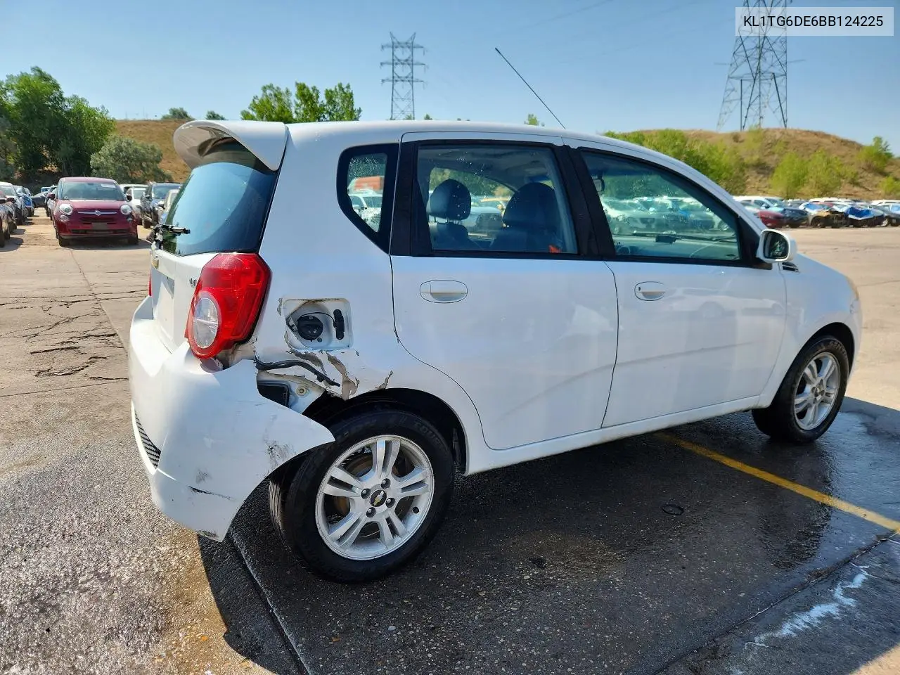 2011 Chevrolet Aveo Lt VIN: KL1TG6DE6BB124225 Lot: 59387786