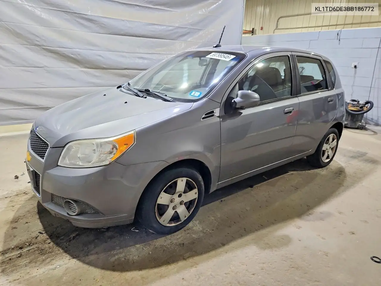 2011 Chevrolet Aveo Ls VIN: KL1TD6DE3BB186772 Lot: 59799546