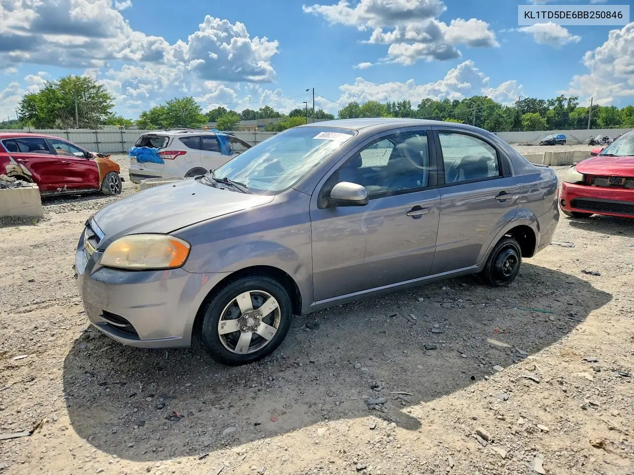 2011 Chevrolet Aveo Ls VIN: KL1TD5DE6BB250846 Lot: 60624146