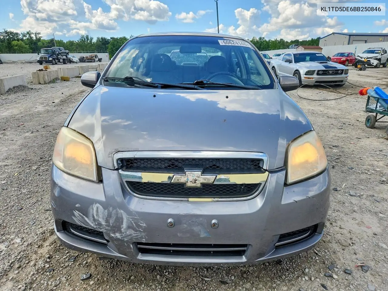 2011 Chevrolet Aveo Ls VIN: KL1TD5DE6BB250846 Lot: 60624146