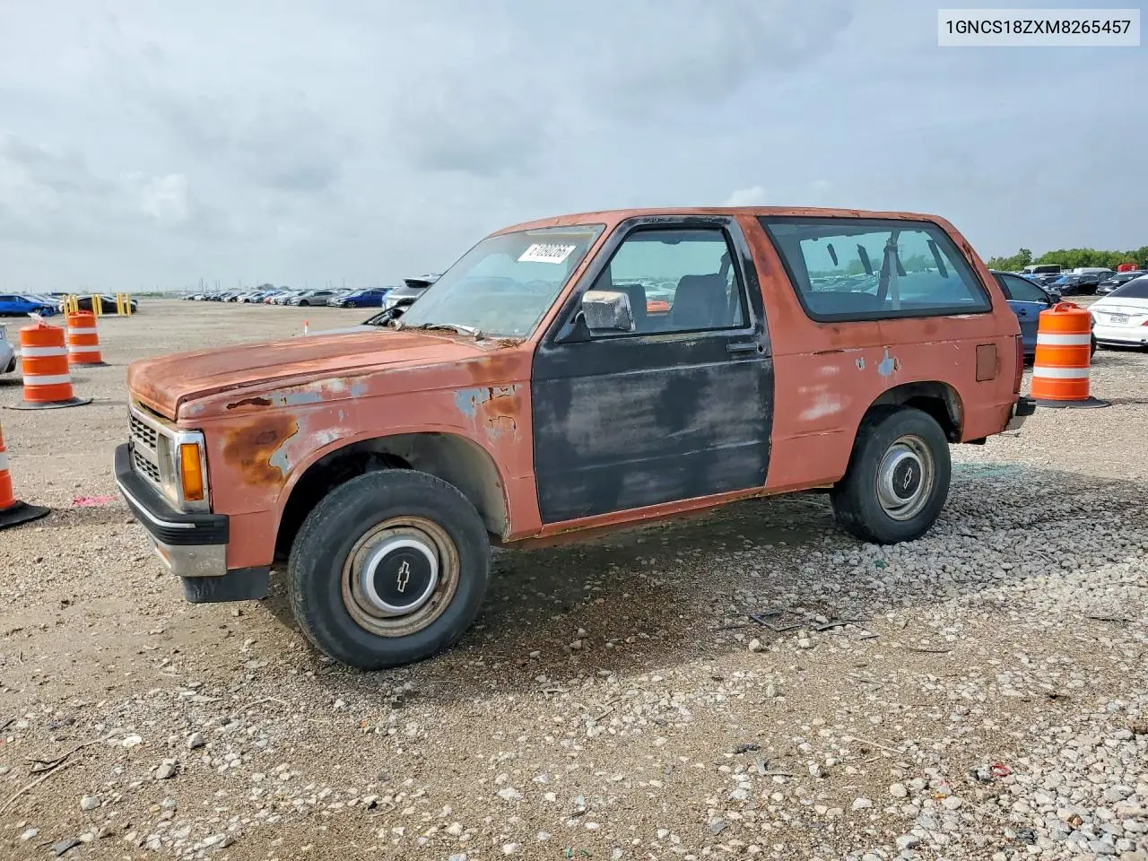 1991 Chevrolet Blazer S10 VIN: 1GNCS18ZXM8265457 Lot: 61090266