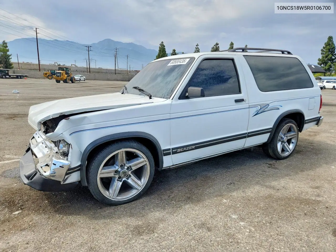 1994 Chevrolet Blazer S10 VIN: 1GNCS18W5R0106700 Lot: 60888436