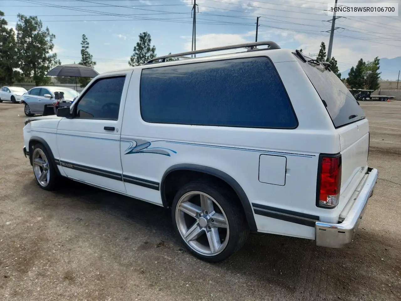 1994 Chevrolet Blazer S10 VIN: 1GNCS18W5R0106700 Lot: 60888436