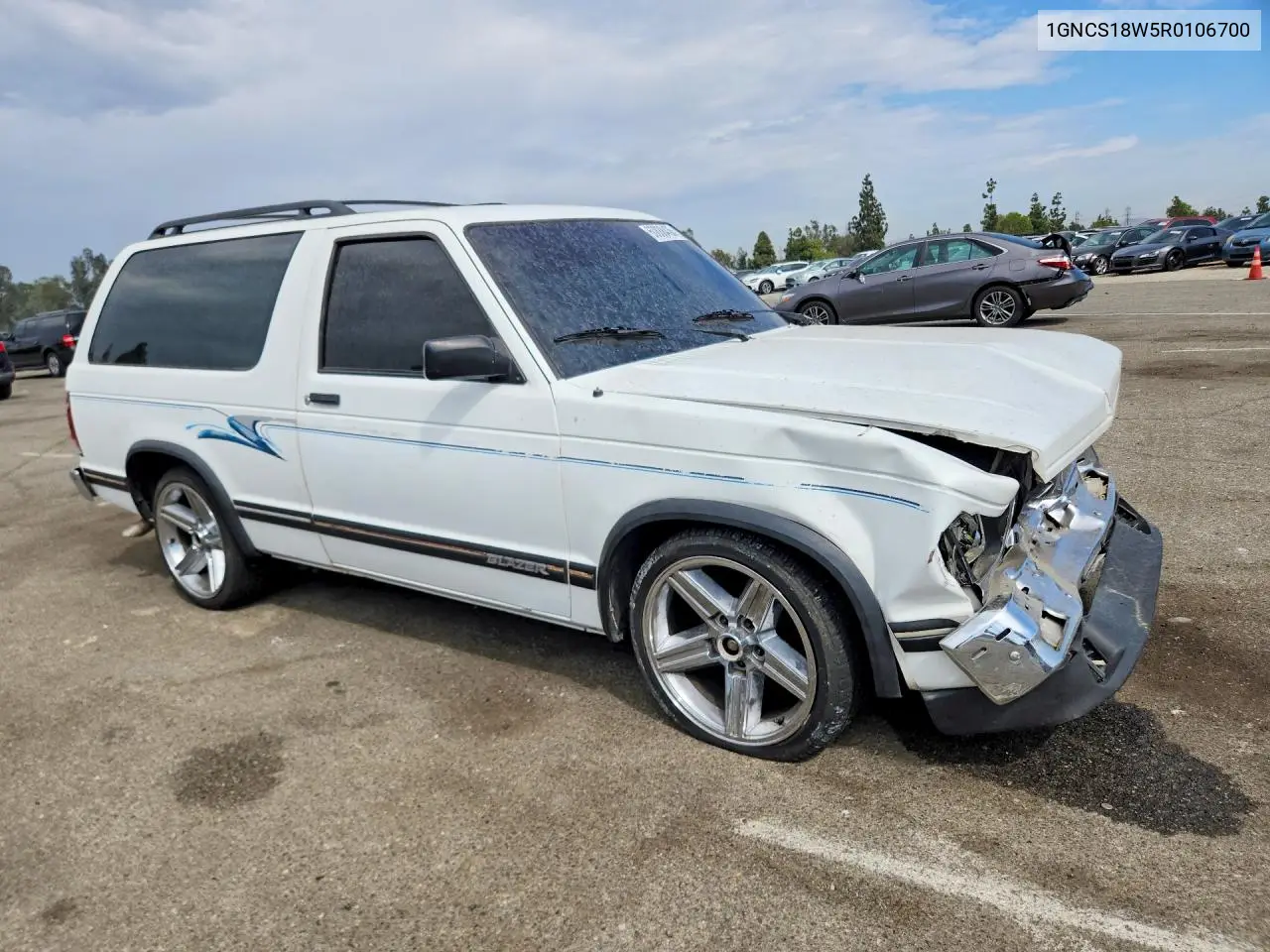 1994 Chevrolet Blazer S10 VIN: 1GNCS18W5R0106700 Lot: 60888436