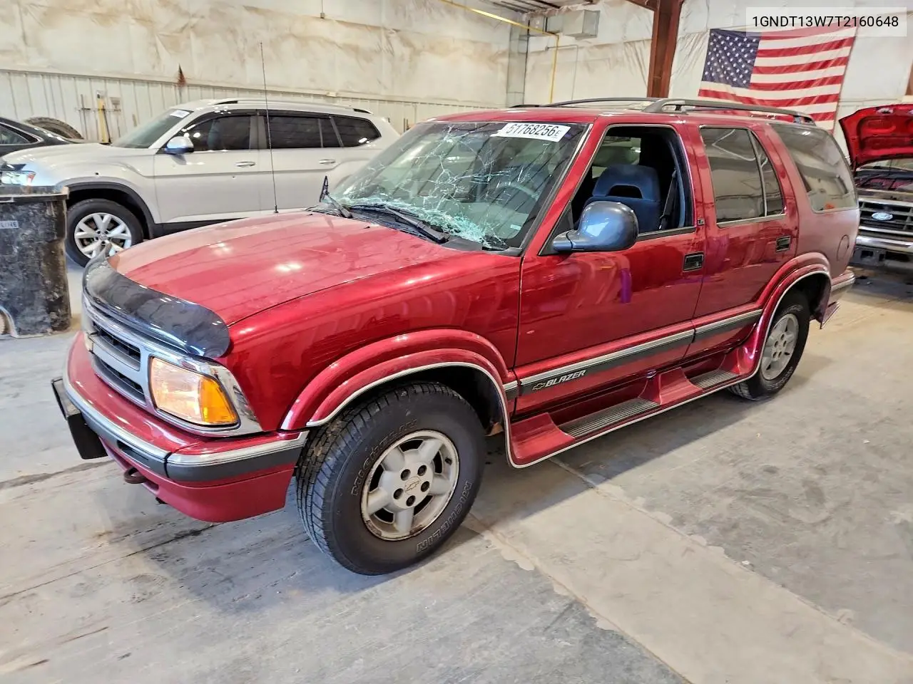 1996 Chevrolet Blazer VIN: 1GNDT13W7T2160648 Lot: 61768256