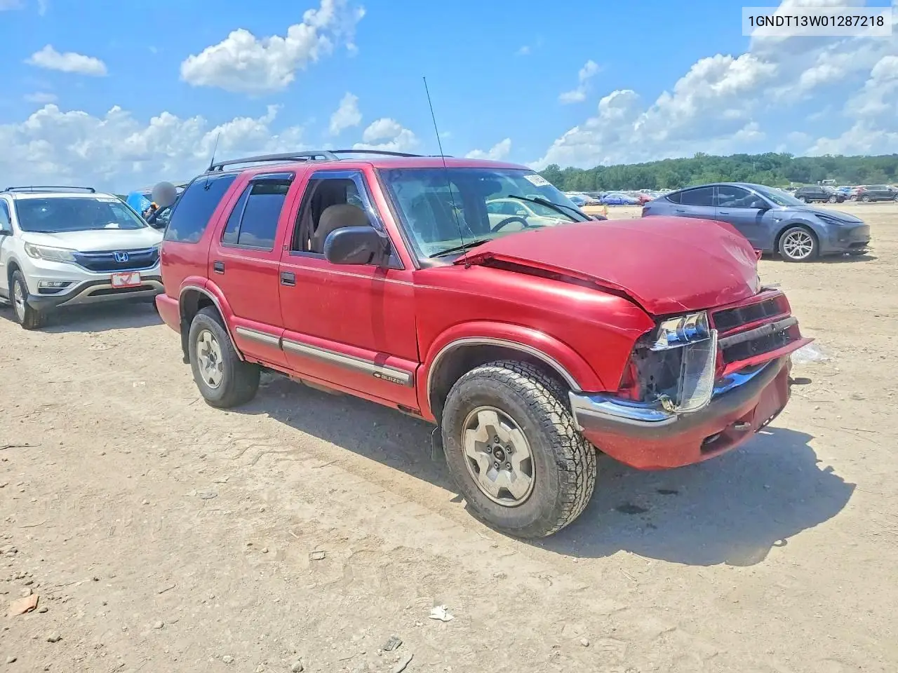 2001 Chevrolet Blazer VIN: 1GNDT13W01287218 Lot: 61865736